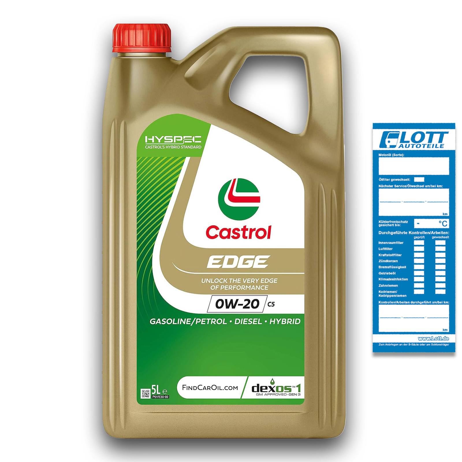 5L CASTROL Motoröl EDGE 0W-20 C5