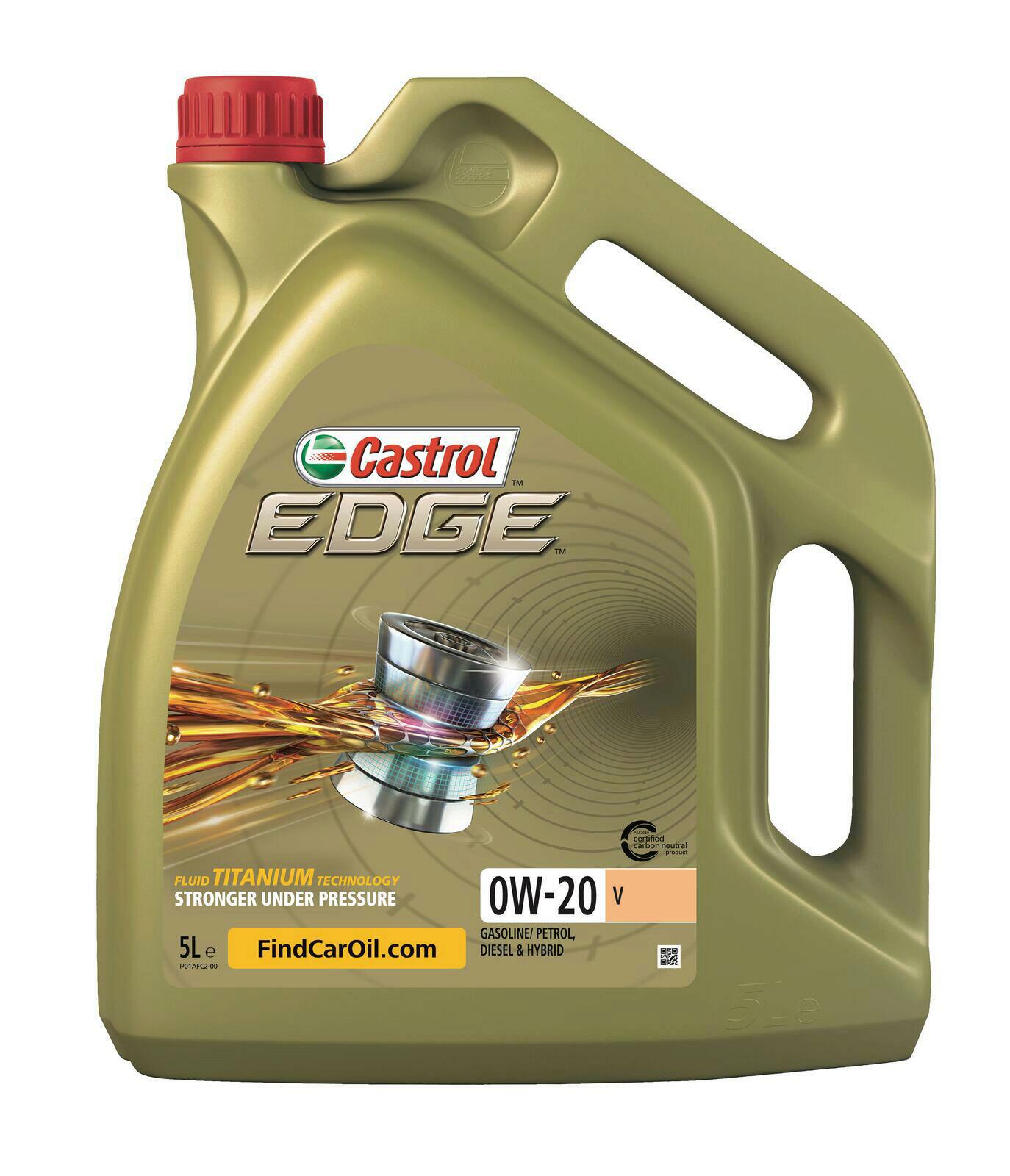 5l CASTROL Motoröl EDGE 0W-20 V