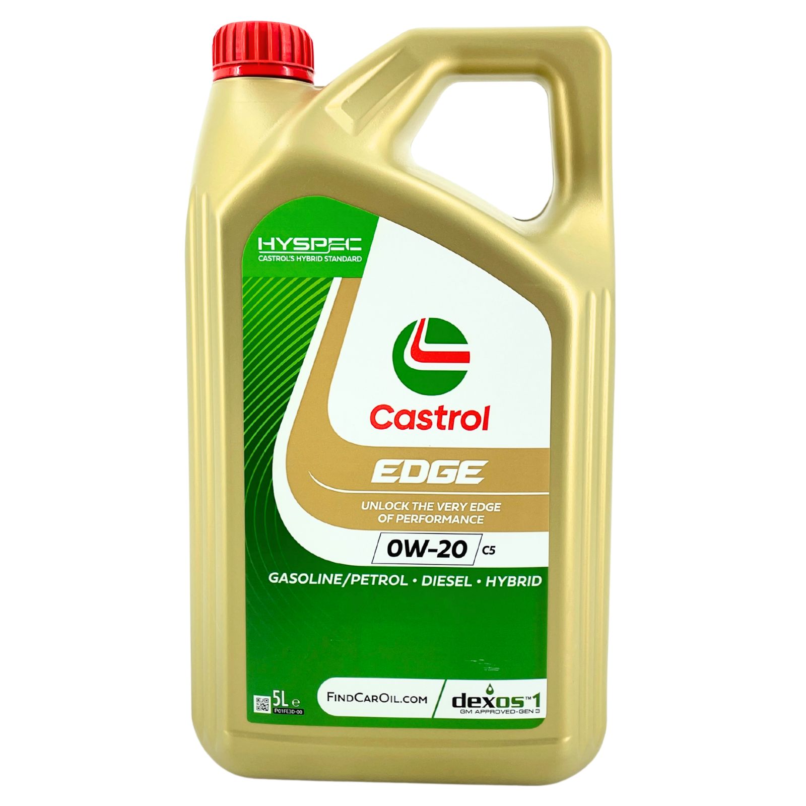 5L Castrol Edge 0W-20 C5 Motor&ouml;l passend f&uuml;r GM dexos 1 Gen 3 Ford WSS M2C 947 MB 229.71