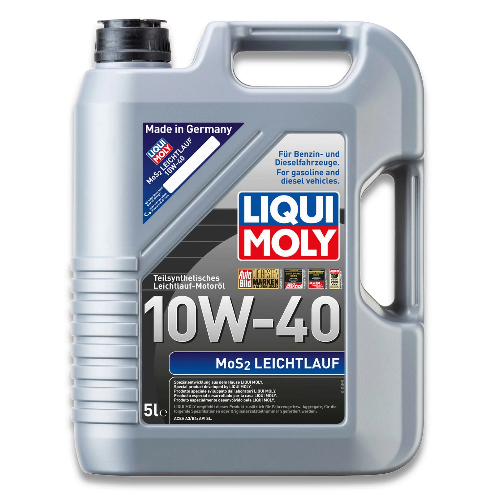 Liqui Moly Leichtlaufmotorenöl MoS2 10W-40 5L