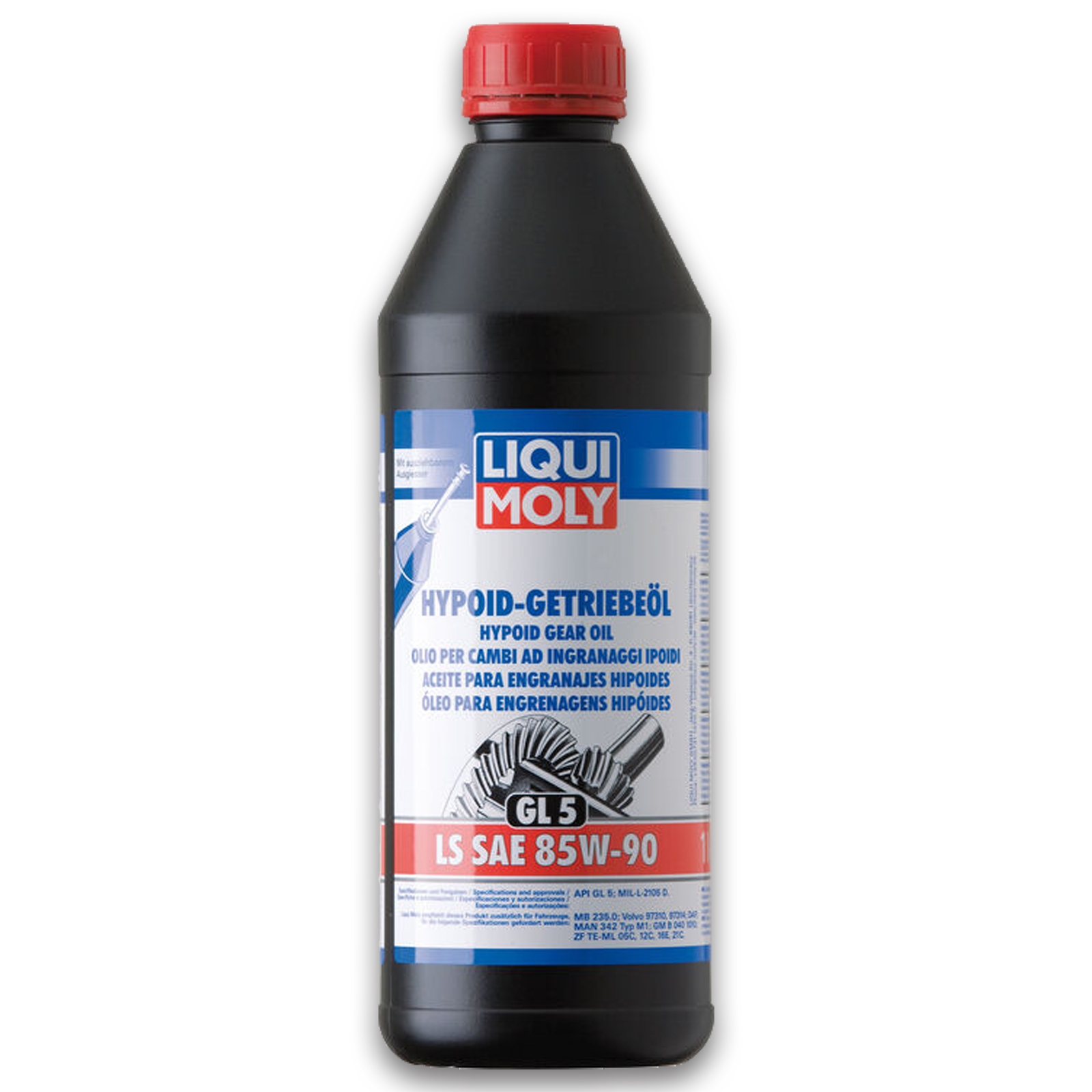 5x 1L LIQUI MOLY Achsgetriebeöl Hypoid-Getriebeöl (GL 5) LS SAE 85W...