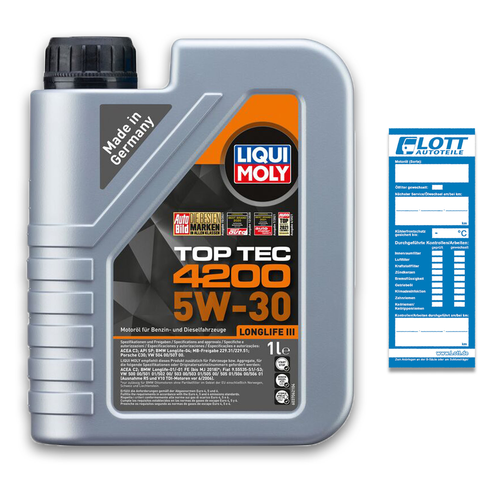 Liqui Moly Leichtlaufmotorenöl Top Tec 4200 5W-30 1L