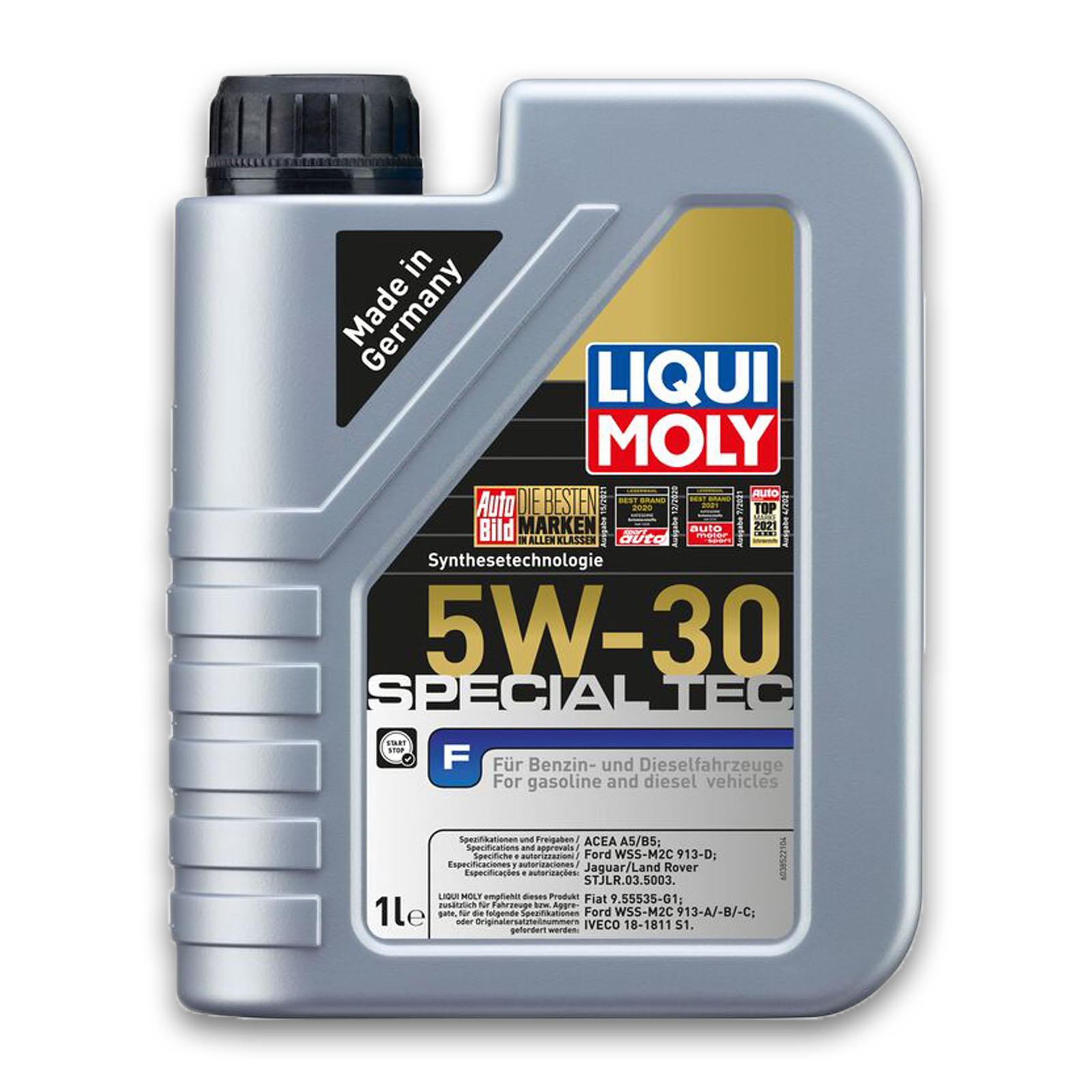 2x 1 Liter Liqui Moly Motorenöl Motoröl Special Tec F 5W-30 2 L Oil...