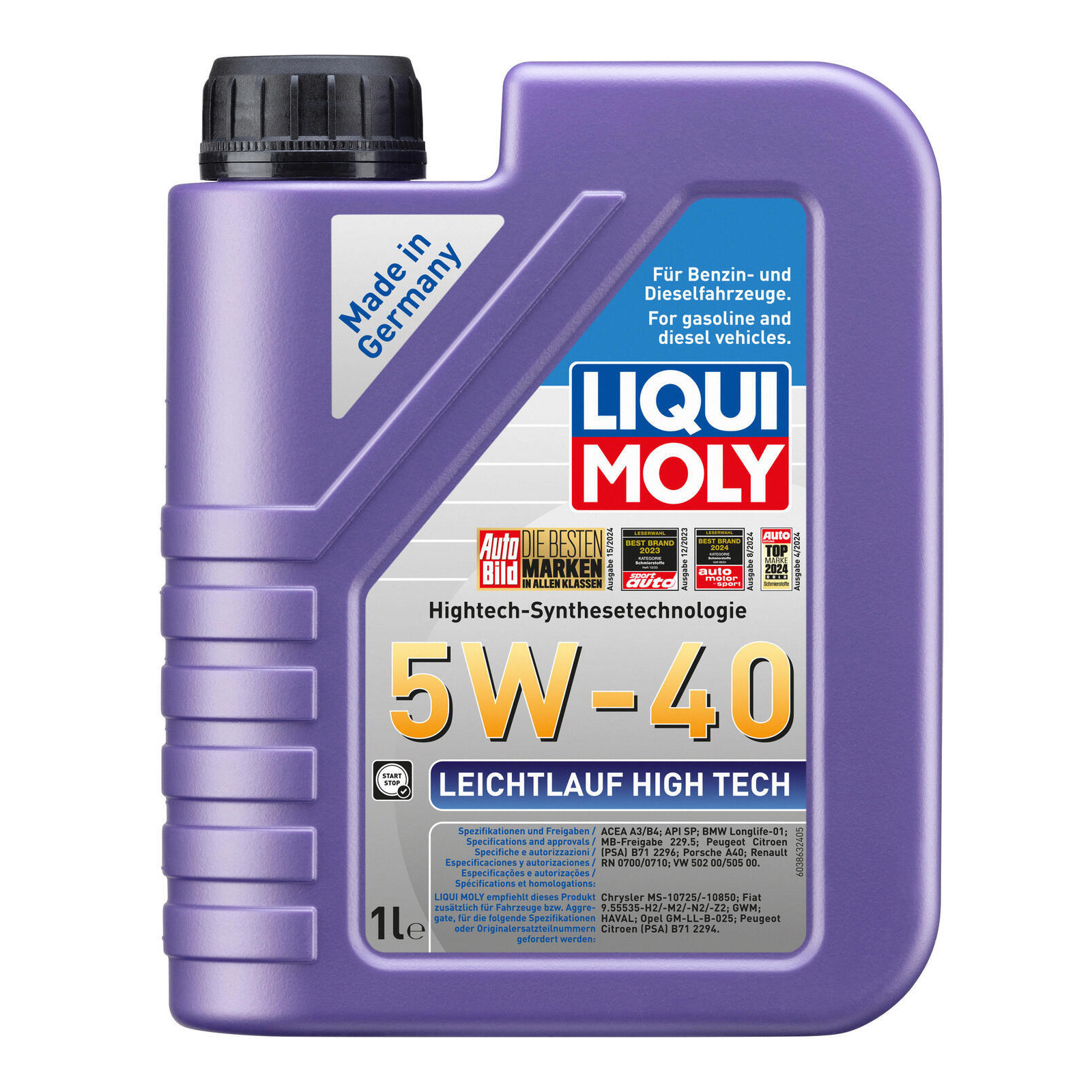 Liqui Moly Leichtlaufmotorenöl High Tech 5W-40 1L