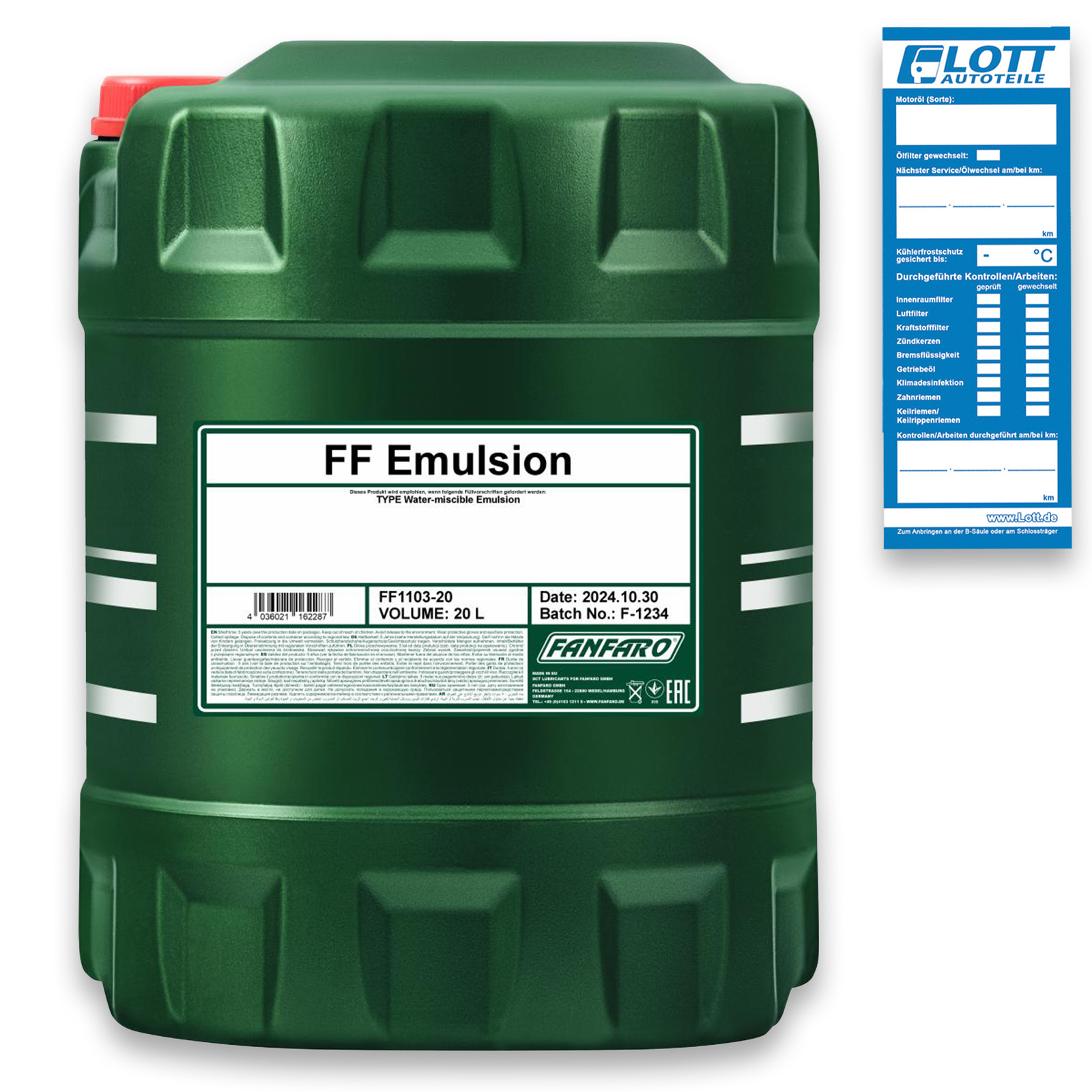 20L Fanfaro Emulsion K&uuml;hlschmiermittel Bohrmilch CNC Fr&auml;se Drehbank Schmierstoff FF1103-20