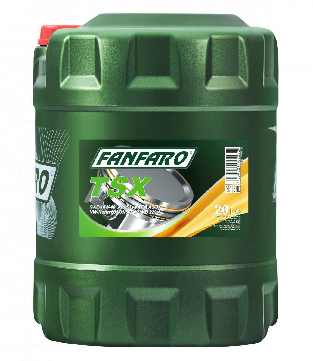 20L Fanfaro TSX Motoröl 10W40 Öl VW 501.01 505.00 MB 229.3 passend ...