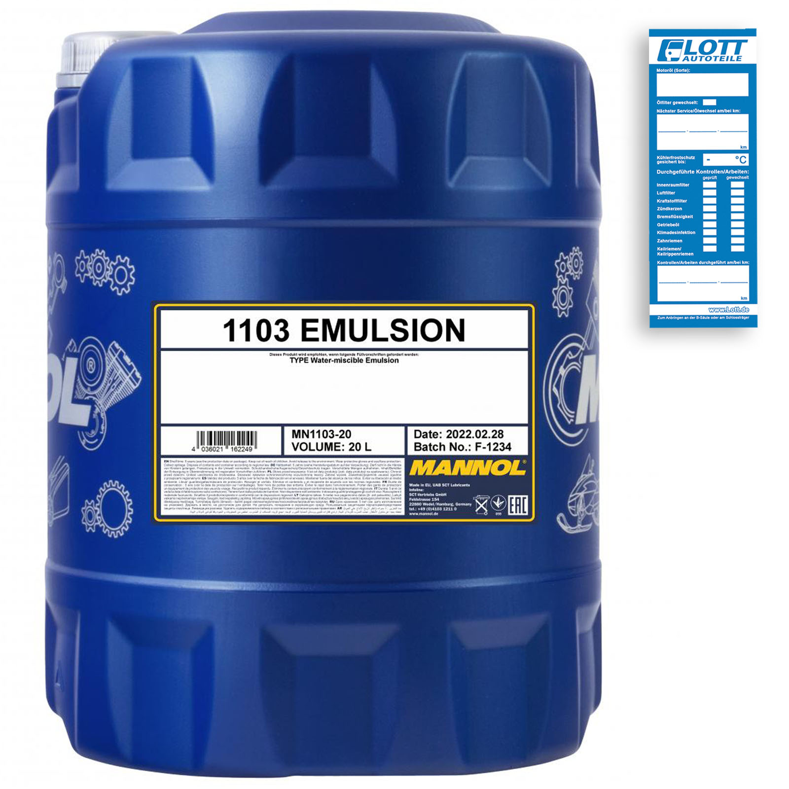 20L Mannol Emulsion Kühlschmiermittel Bohrmilch