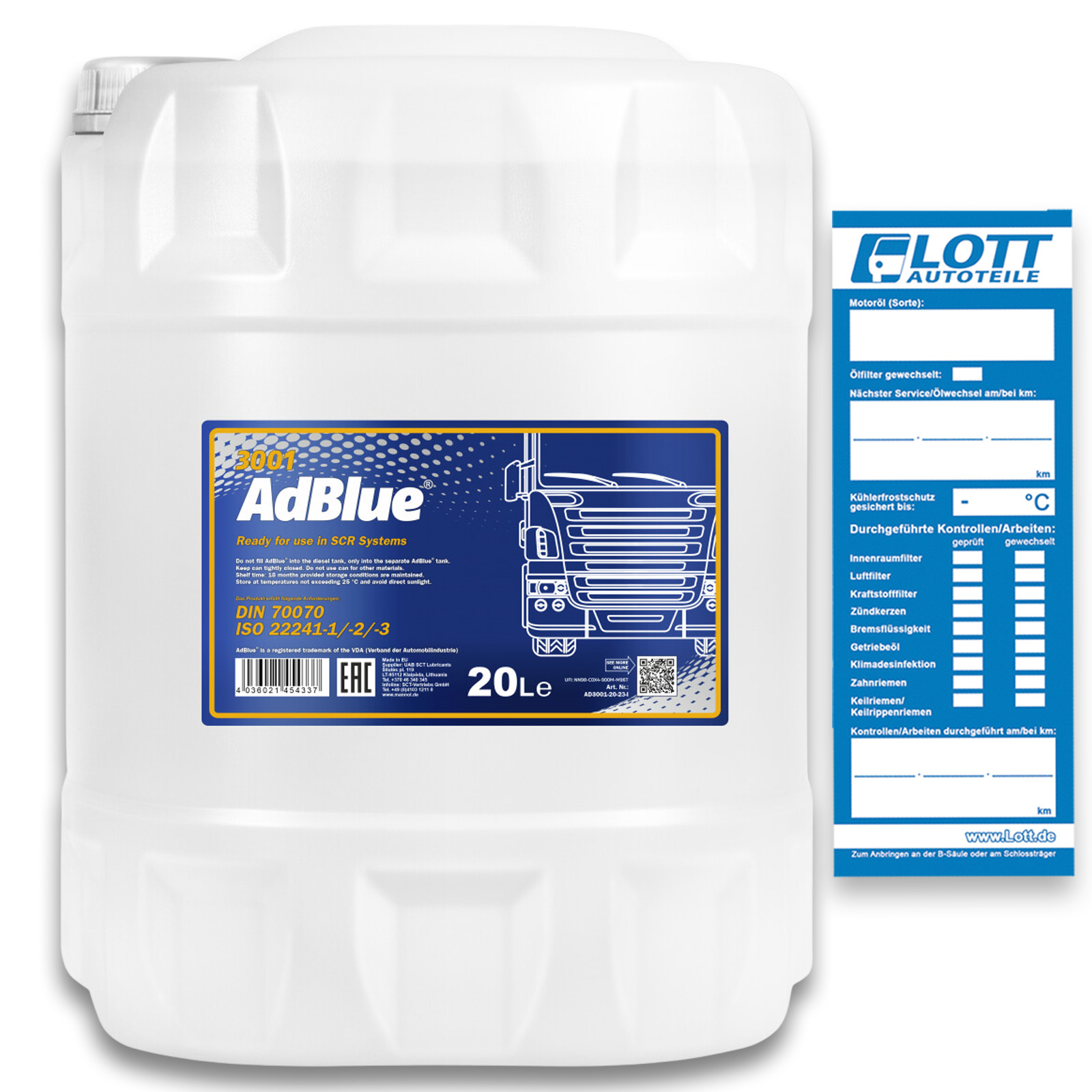 ADBLUE Dieseladditiv AD BLUE 20L