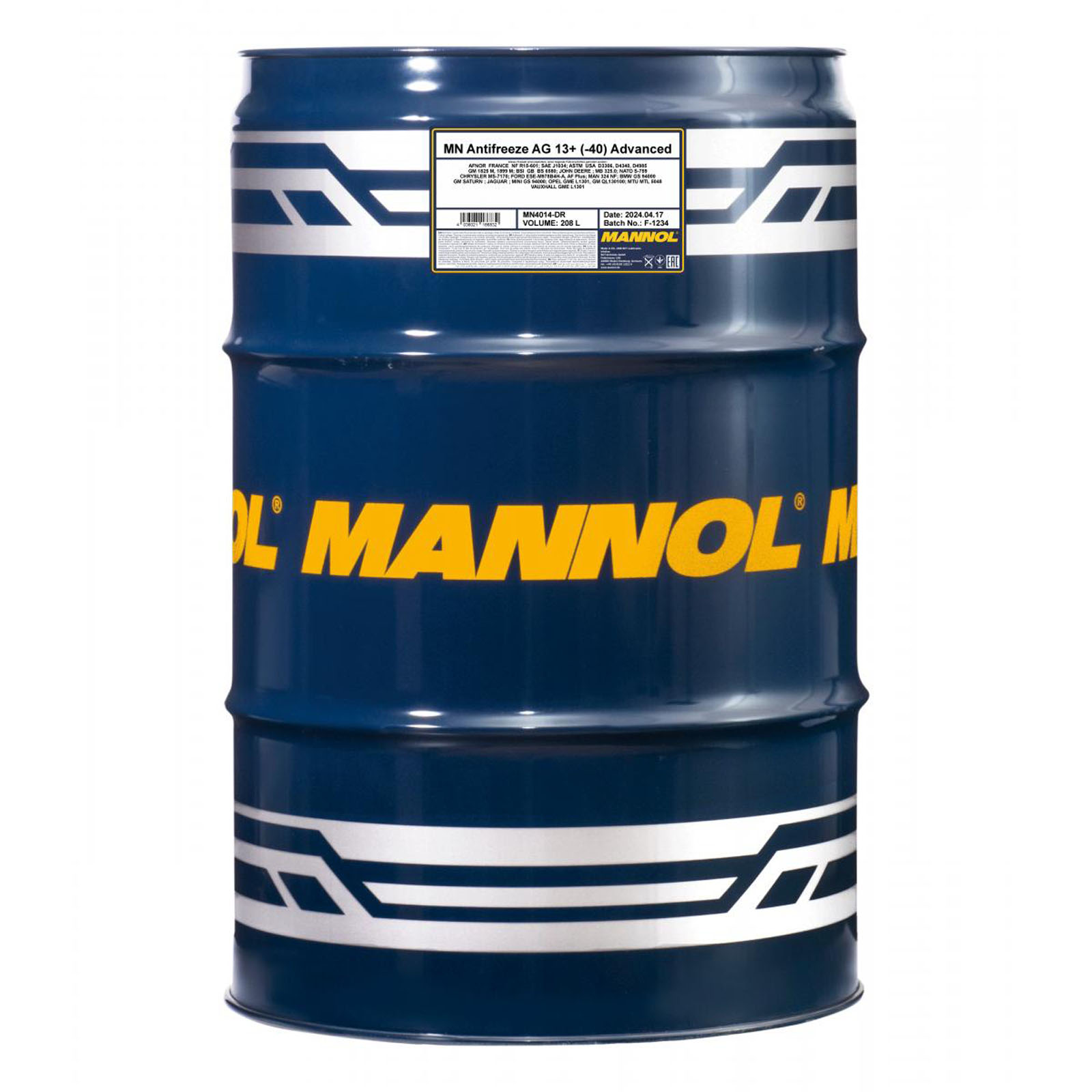 208L Mannol Antifreeze Kühlmittel Kühlerfrostschutz gelb AG13+