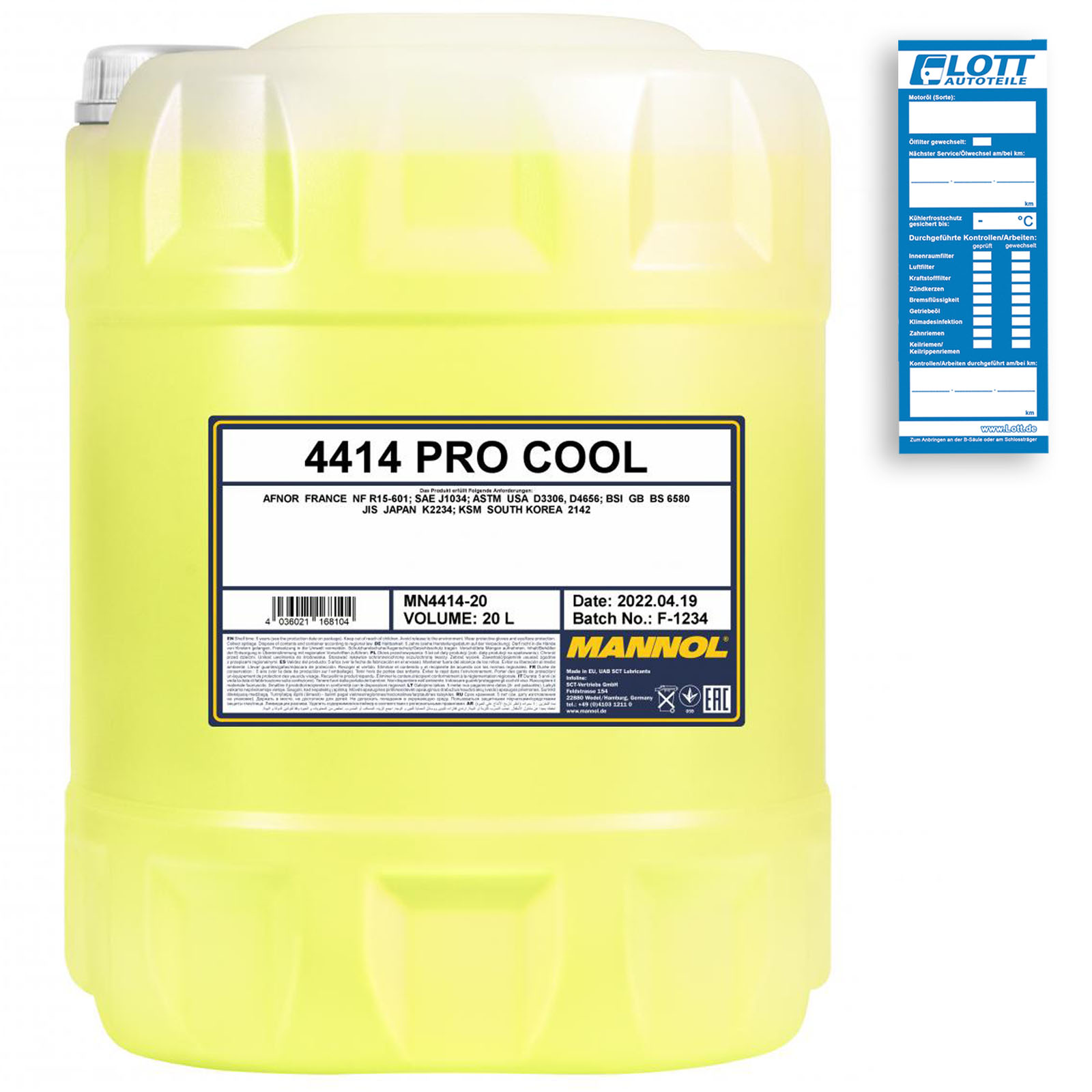 20L Mannol Pro Cool Kühlerfrostschutz -40°С Motorrad Roller