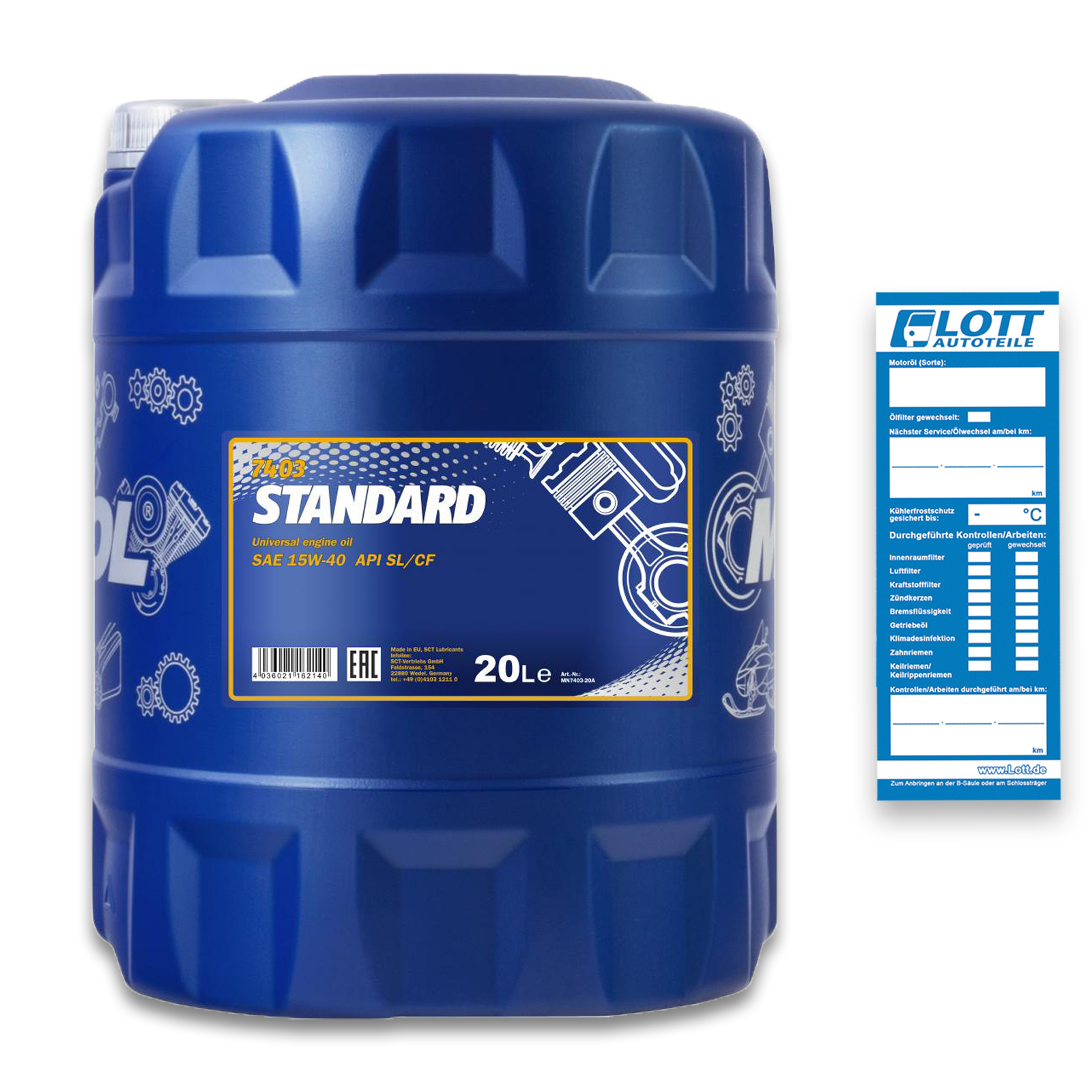 Mannol Universal 15W-40 Motoröl 20L
