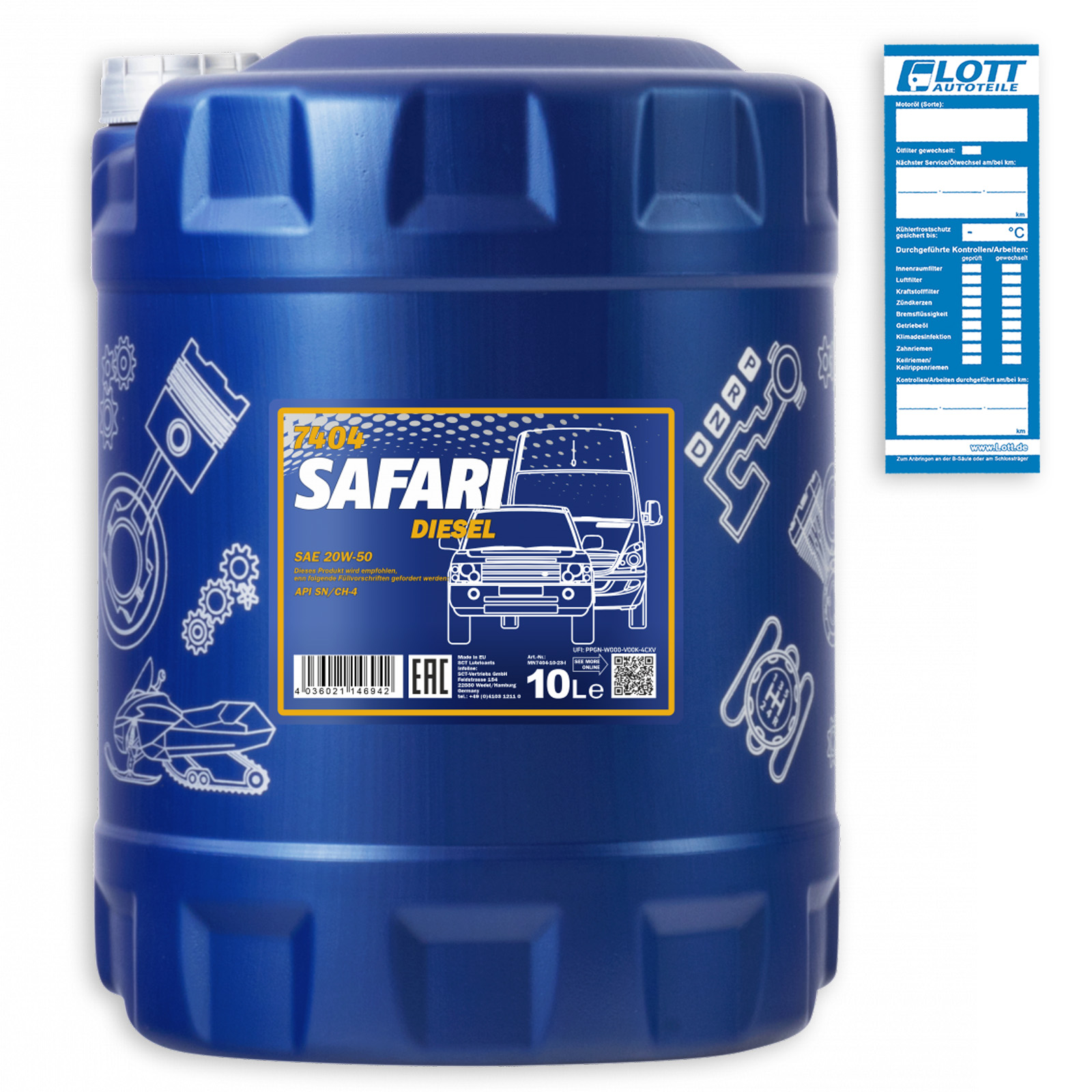 Mannol Safari 20W-50 Motoröl 10L