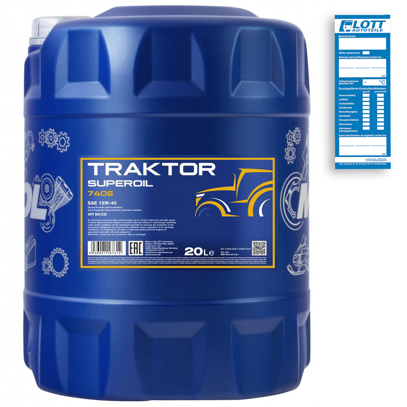 Mannol Traktor Superoil 15W-40 20L