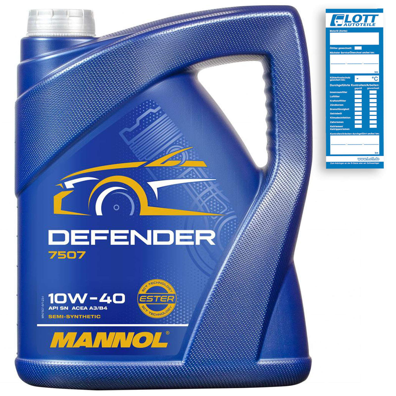 MOTORÖL MANNOL DEFENDER 10W-40 5L