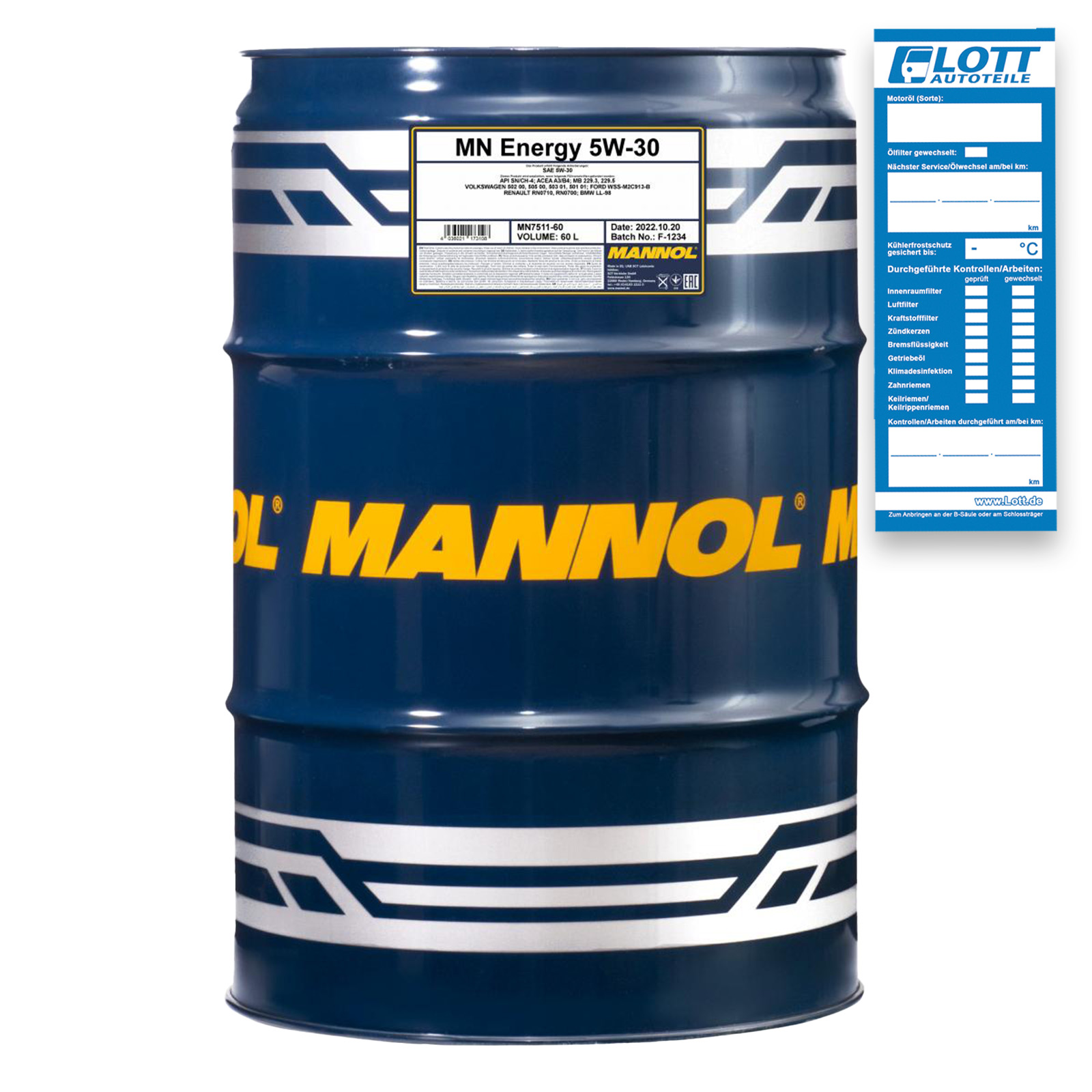Mannol Energy 5W-30 Motoröl 60L