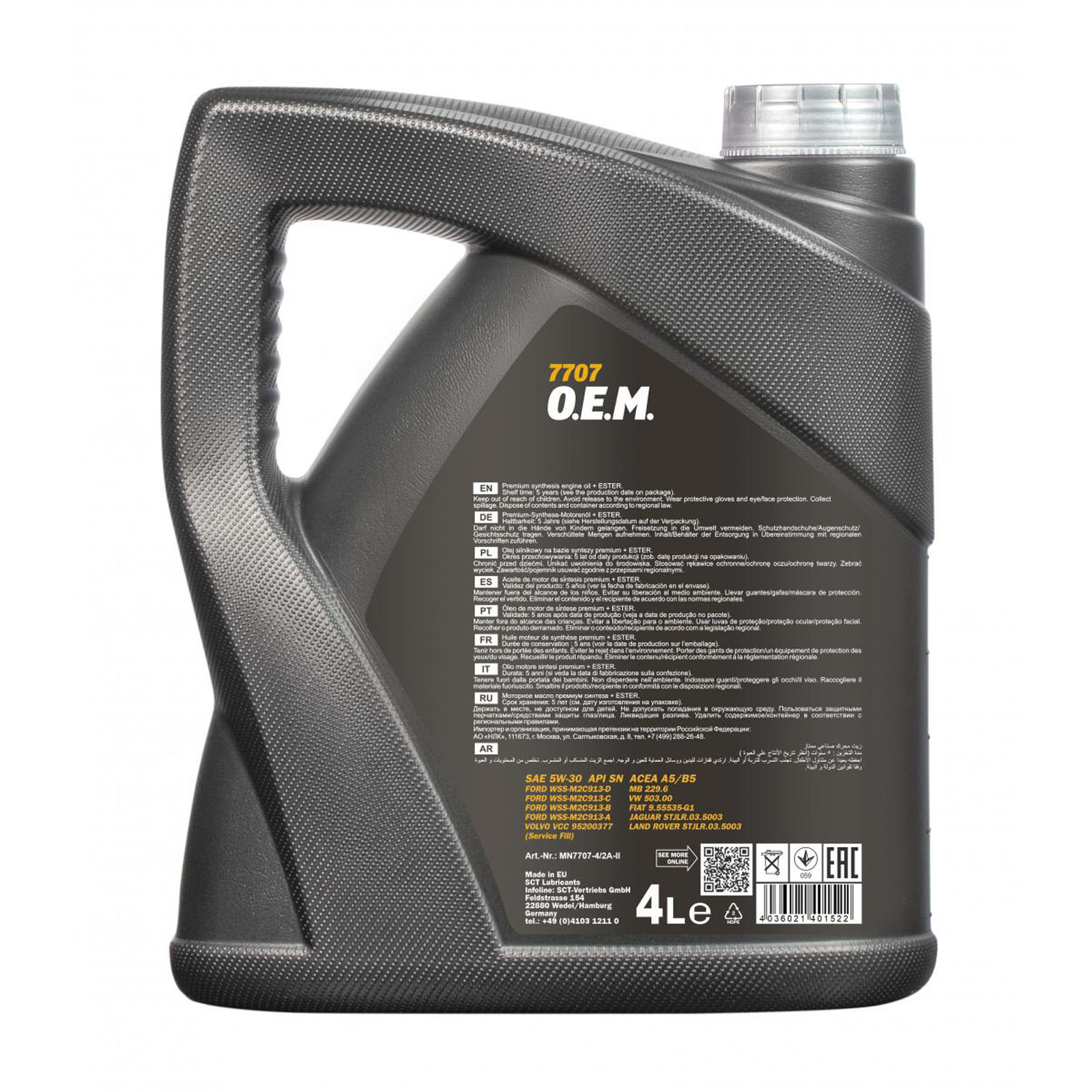 Mannol O.E.M. Motoröl 5W-30 4L