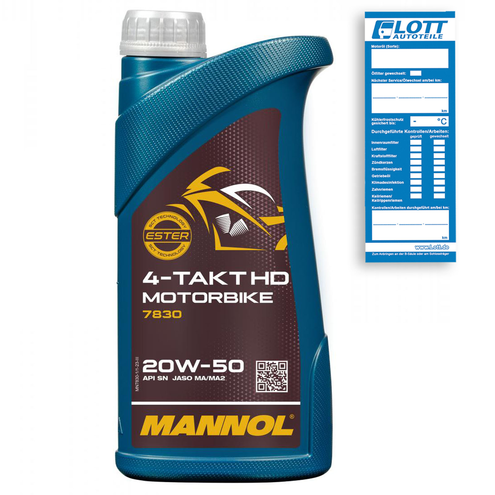 1L Mannol 4-Takt Motorbike 20W-50 HD Motoröl