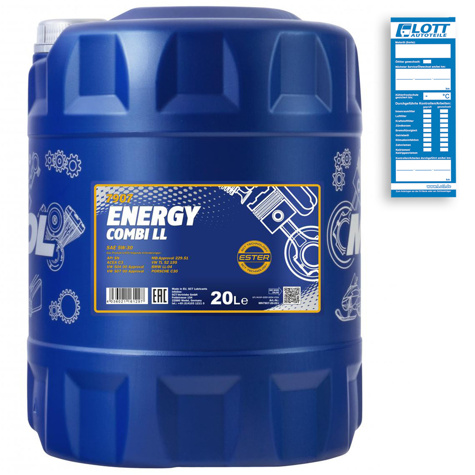 Mannol Motoröl Energy Combi LL 5W-30 20L