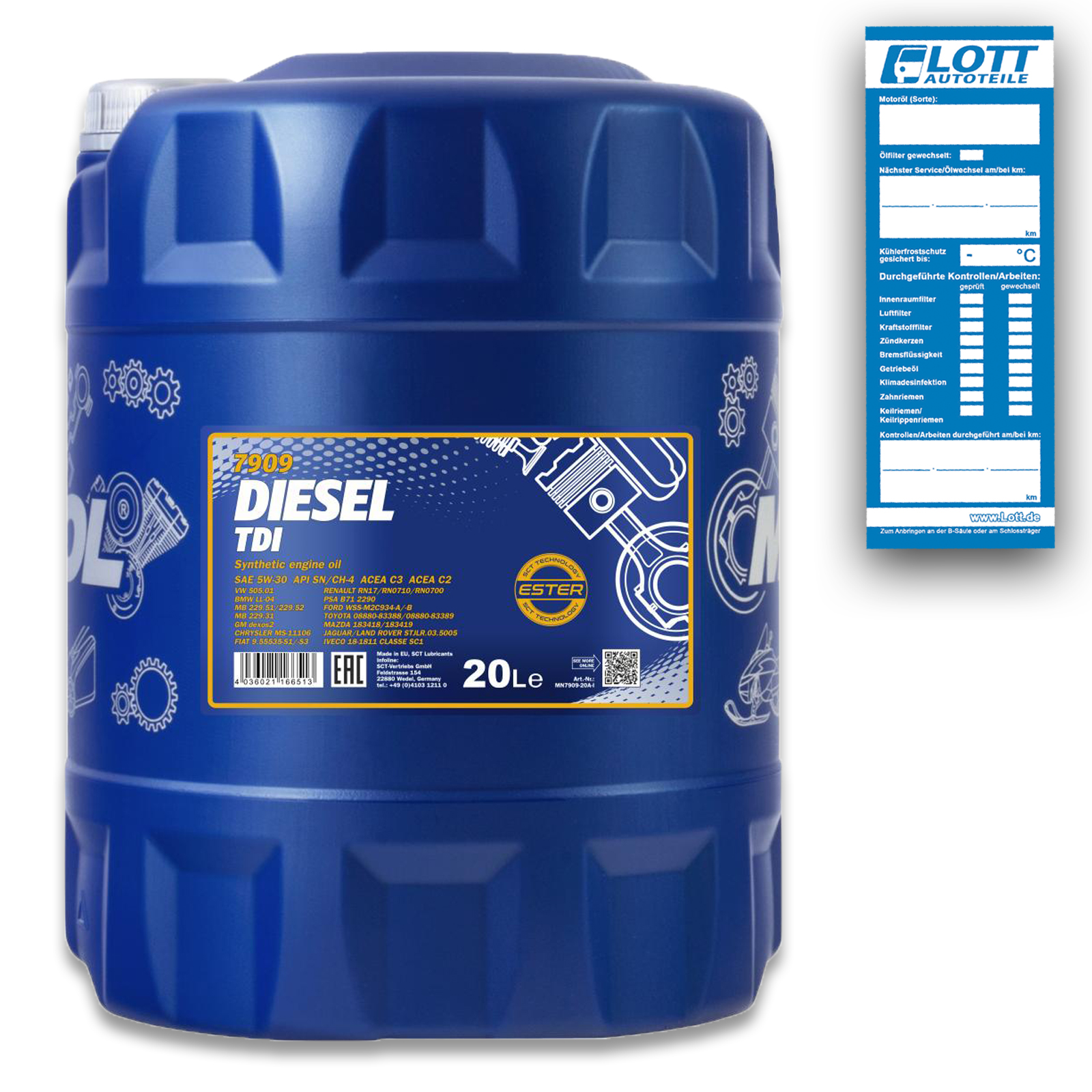 Motoröl Diesel TDI 5W-30 20L