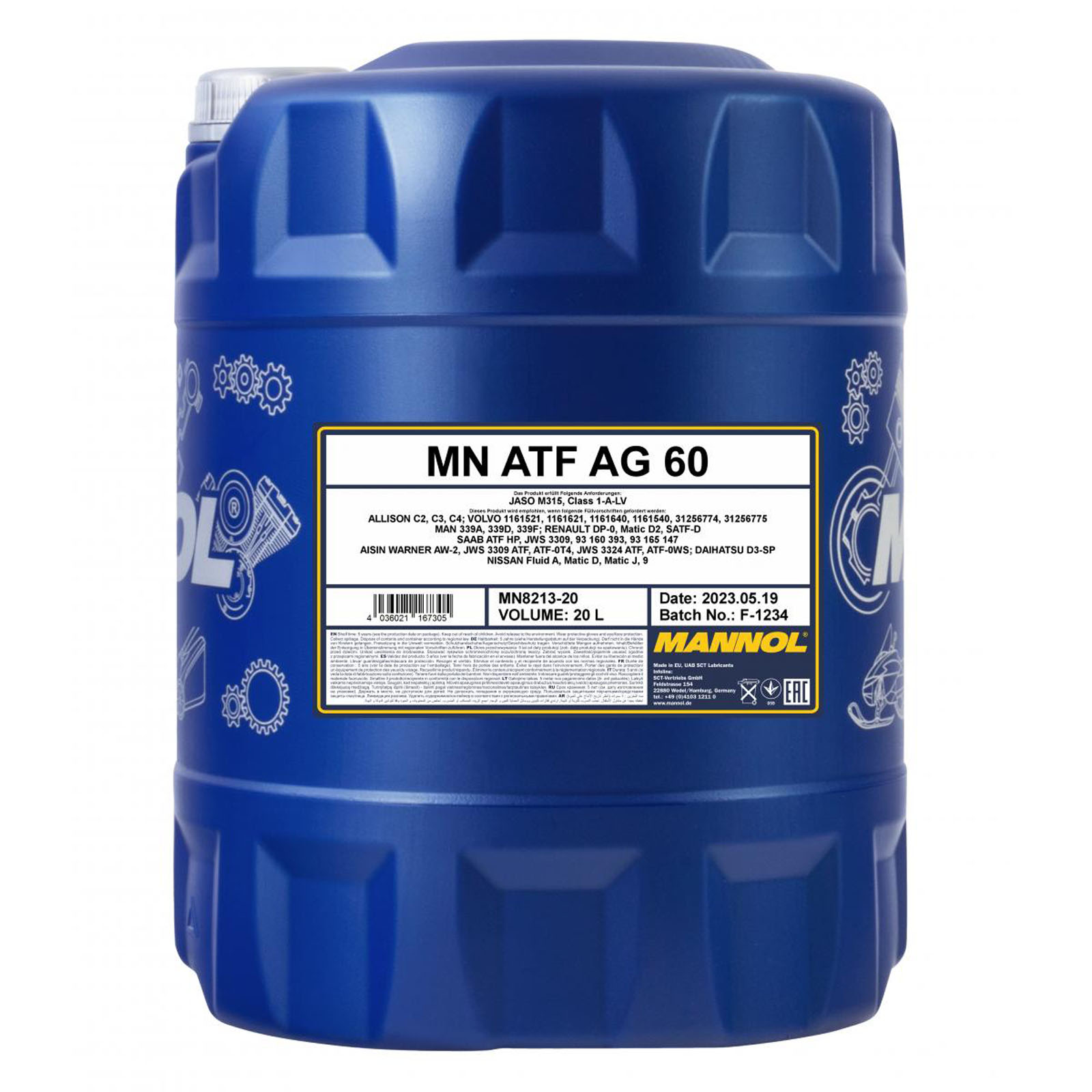 20L Mannol ATF AG60 Automatik Getriebeöl