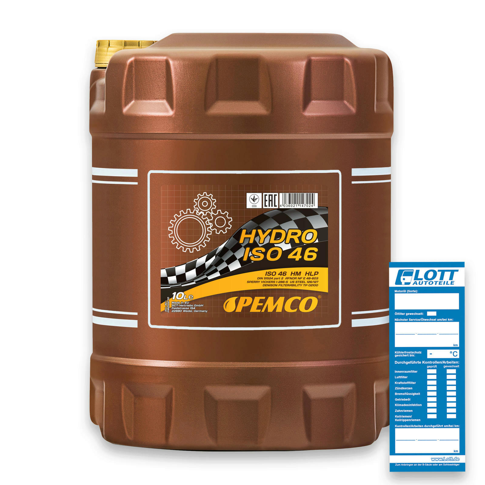 10L Pemco Hydrauliköl ISO 46