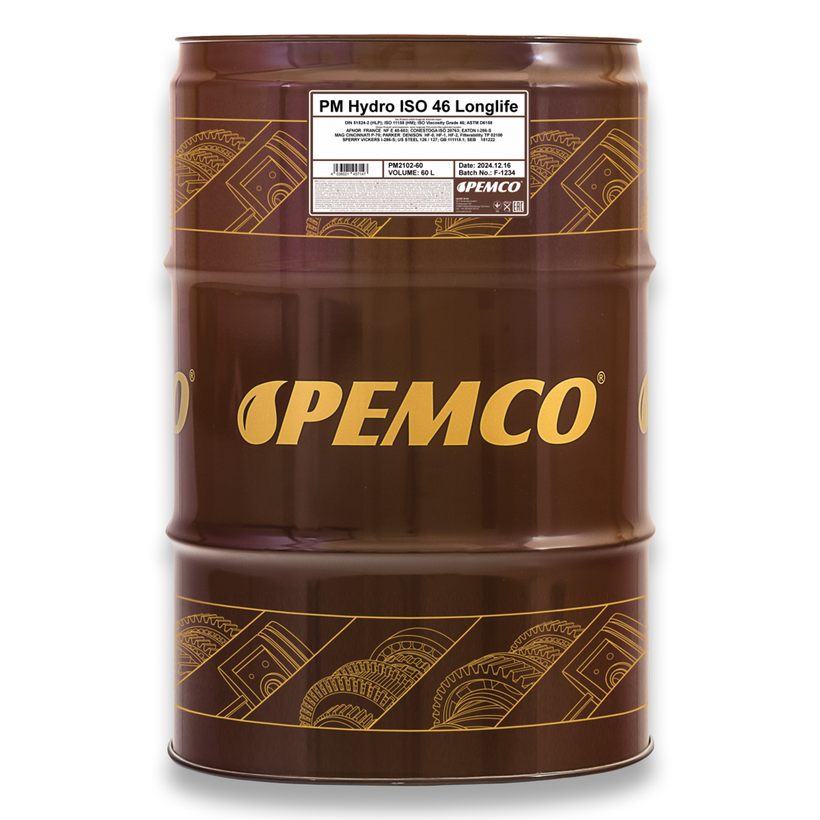 60L Pemco Hydraulik&ouml;l Hydro ISO 46 Longlife