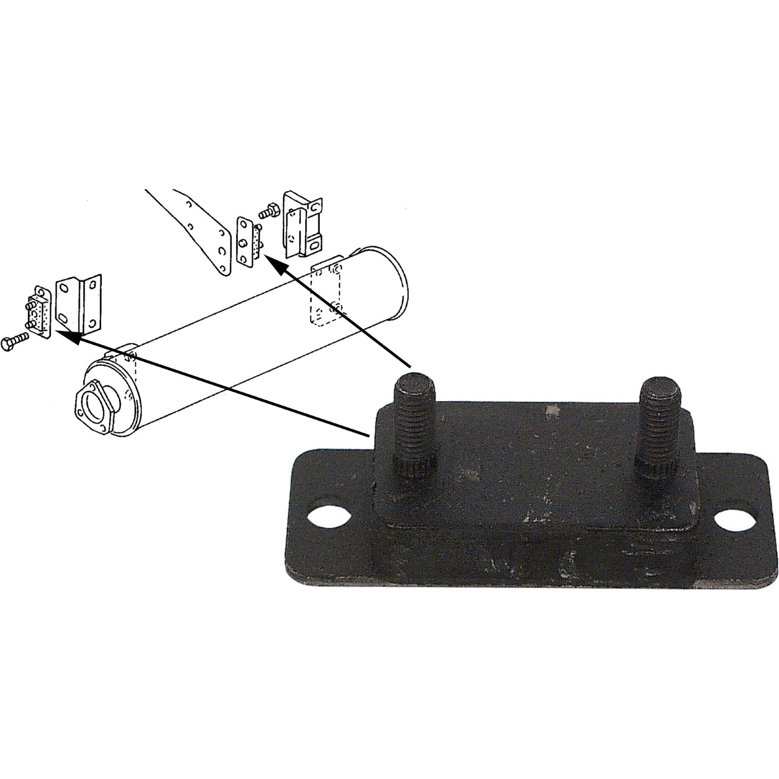 JP GROUP Holder, exhaust system CLASSIC