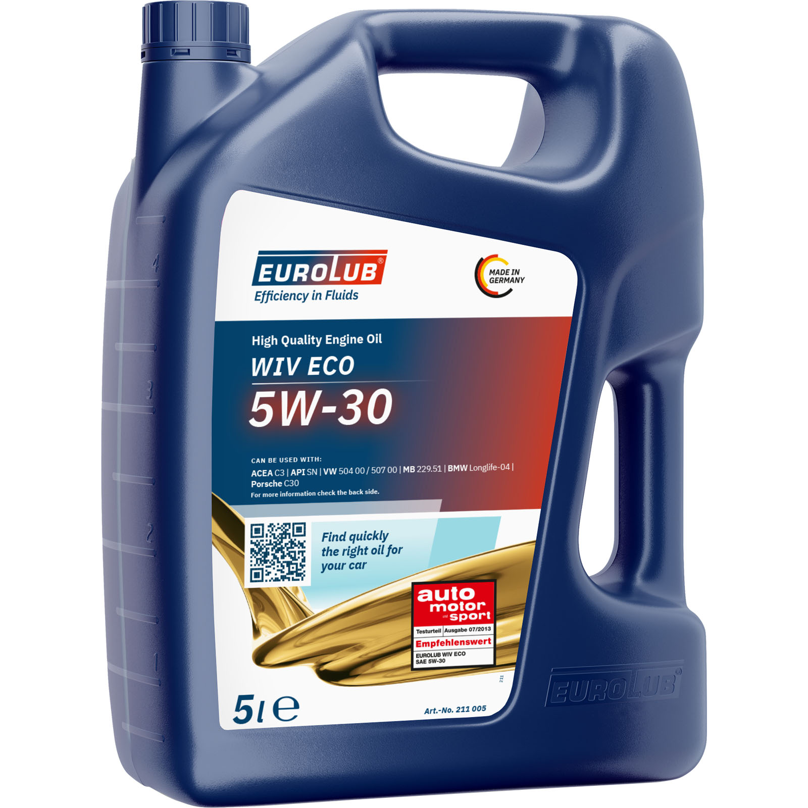 5L Eurolub WIV ECO 5W-30 Motoröl