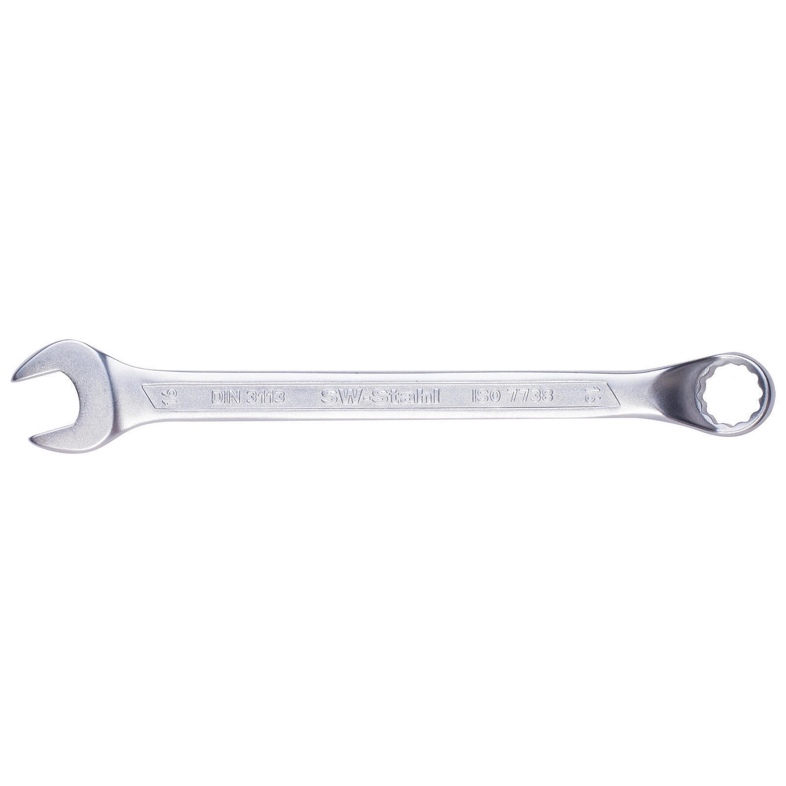 SW-STAHL 00218L Gabelringschlüssel, 21 mm, gekröpft