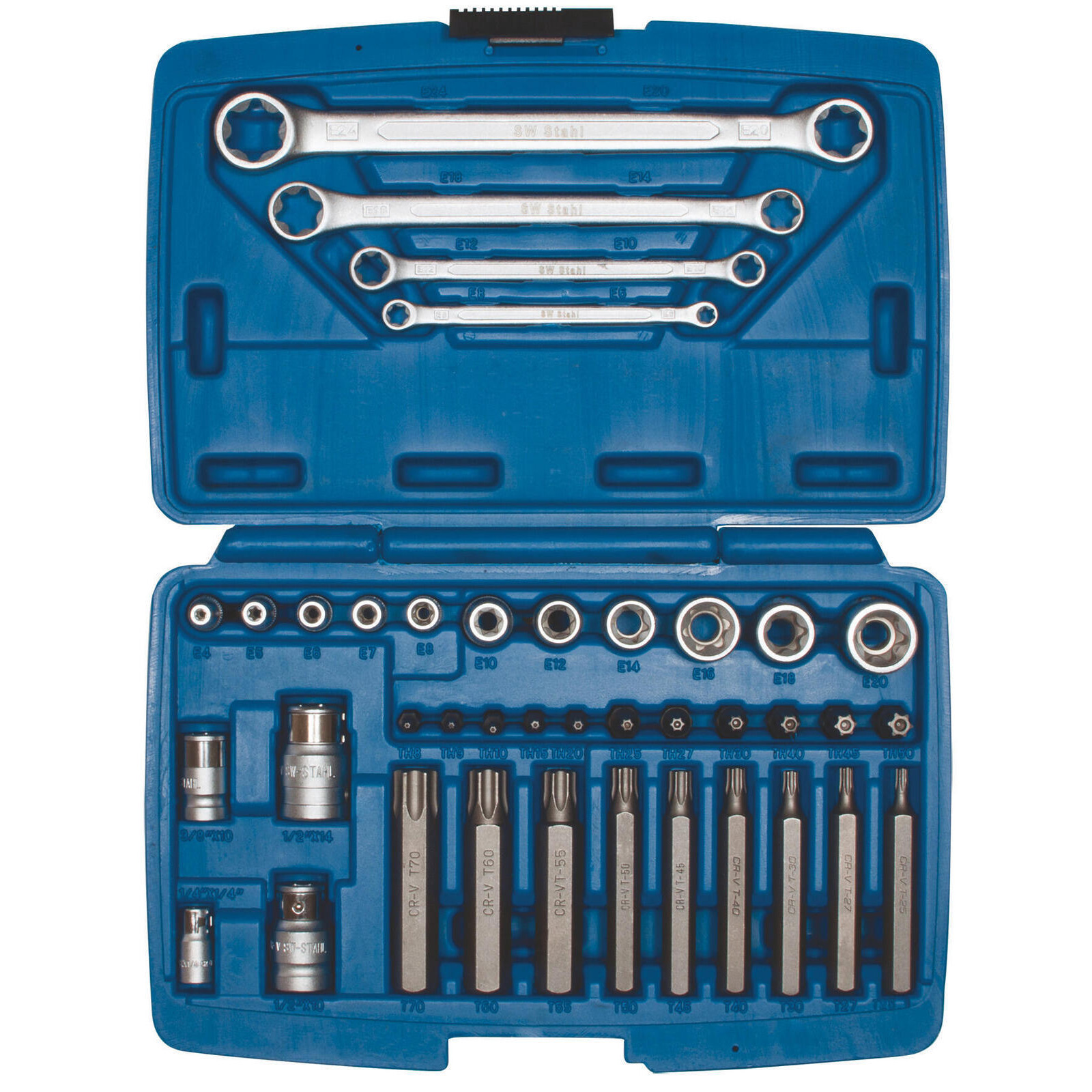 SW-STAHL 04445L Bitsortiment, 3/8", 39-teilig