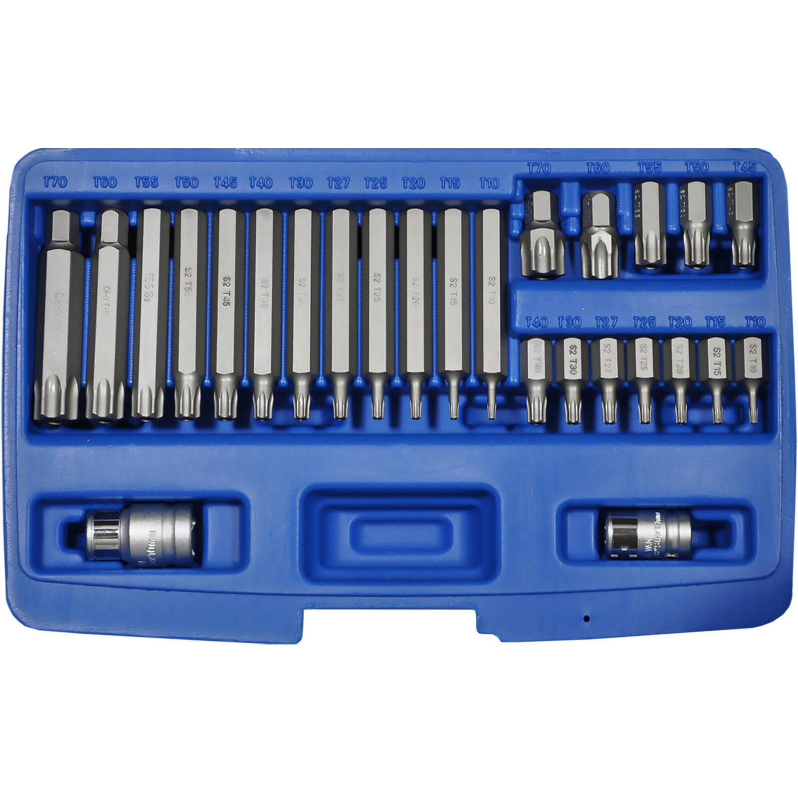 SW-STAHL 04480L Bitsortiment, 3/8", TR-Profil, T10-T70, 26-teilig