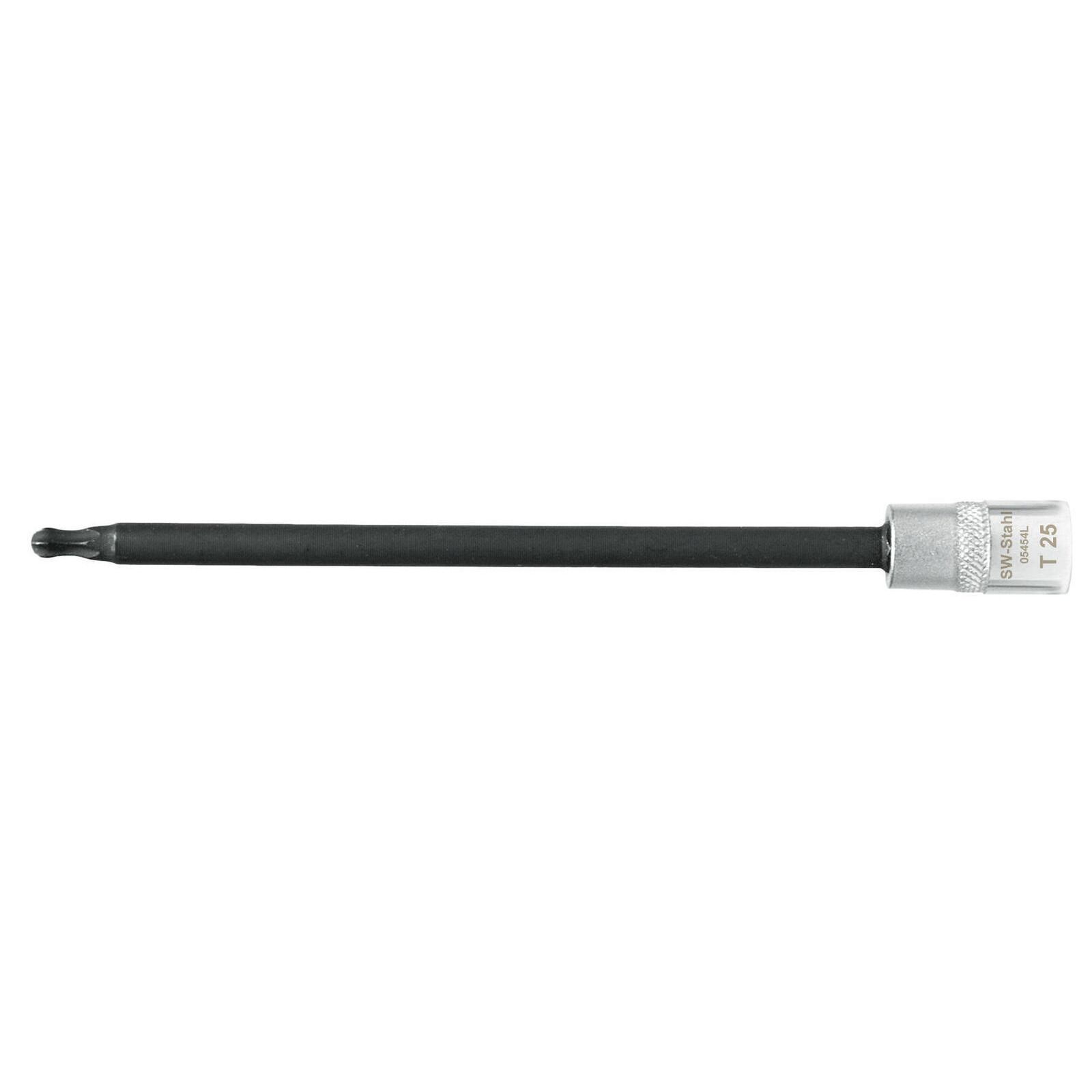 SW-STAHL 05454L Schraubendreheinsatz, 1/4", T-Profil, T25, mit Kugelkopf