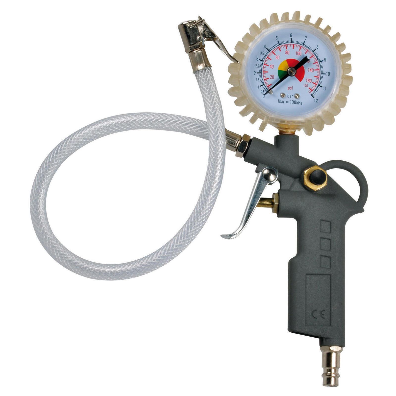 SW-STAHL 25030L Druckluft-Reifenfüller, 0-15 bar