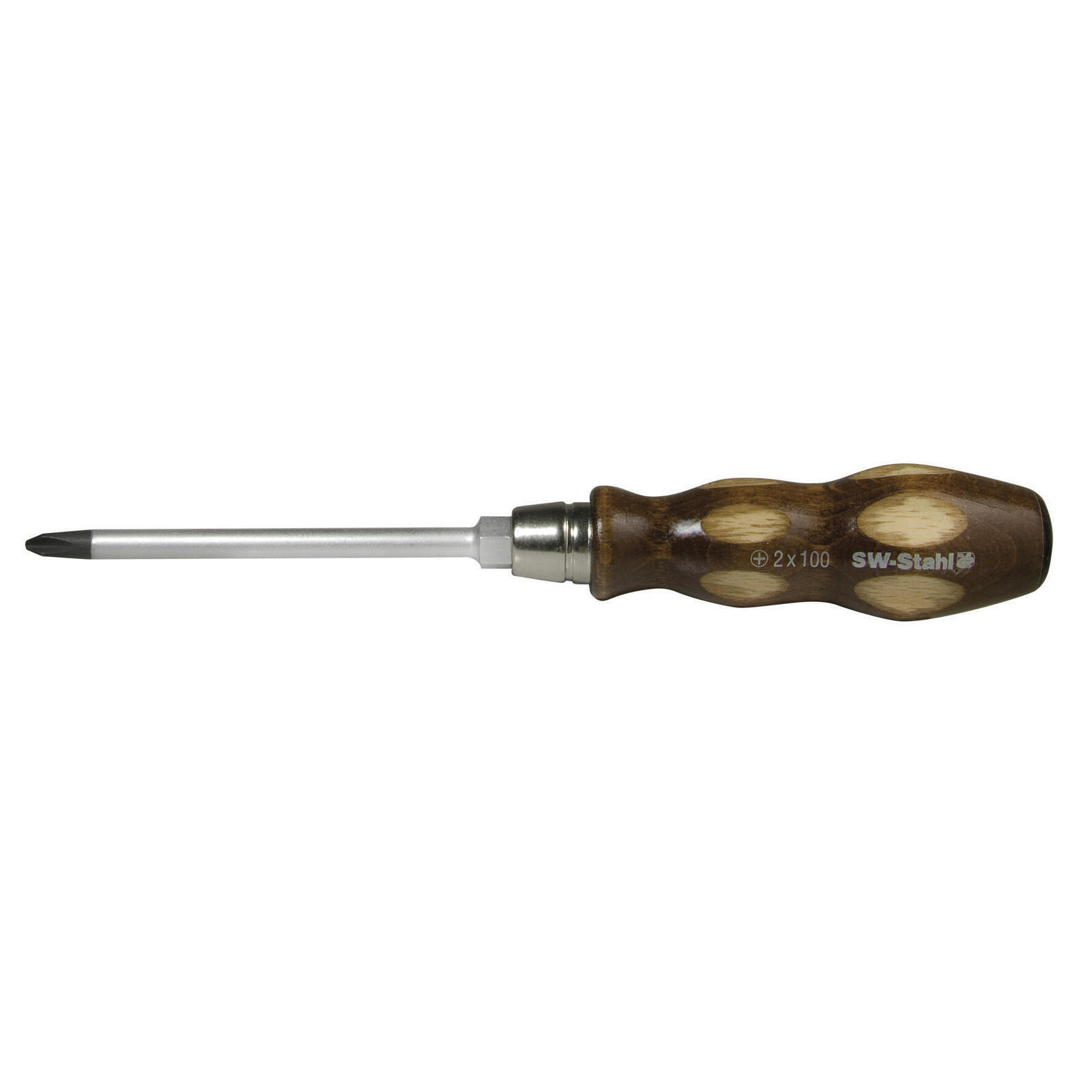 SW-STAHL 31001L Schraubendreher, Holzheft, Kreuz, PH1 x 75 mm