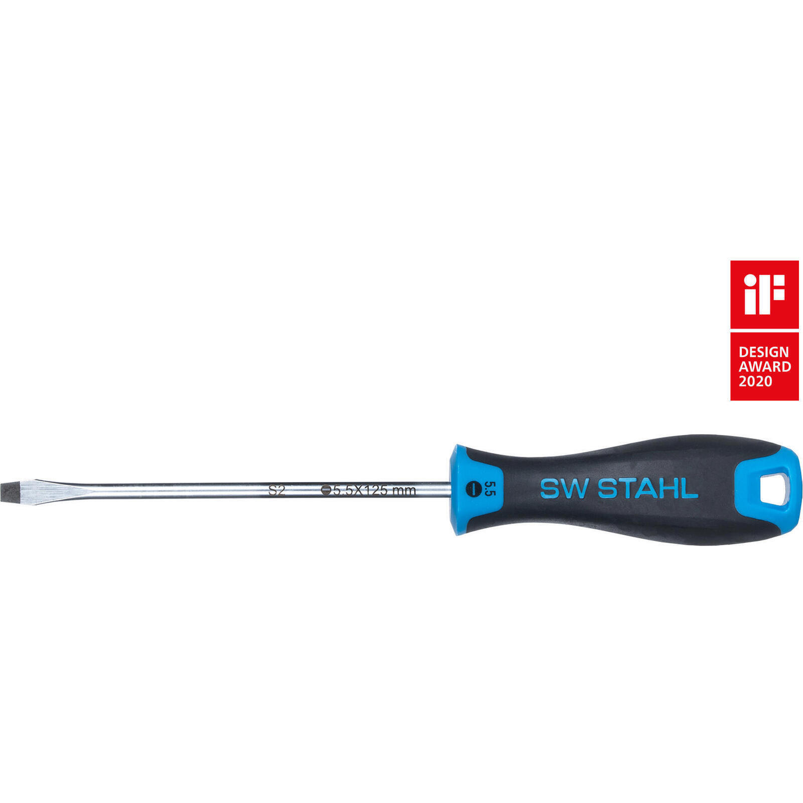 SW-STAHL 32755SB Schraubendreher, Schlitz, 5,5 x 125 mm