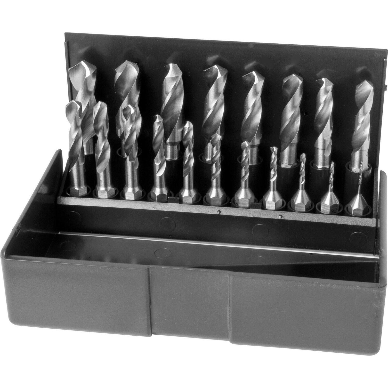 SW-STAHL 82200L Spiralbohrerbitsatz, HSS-G, 1-10 mm, 19-teilig