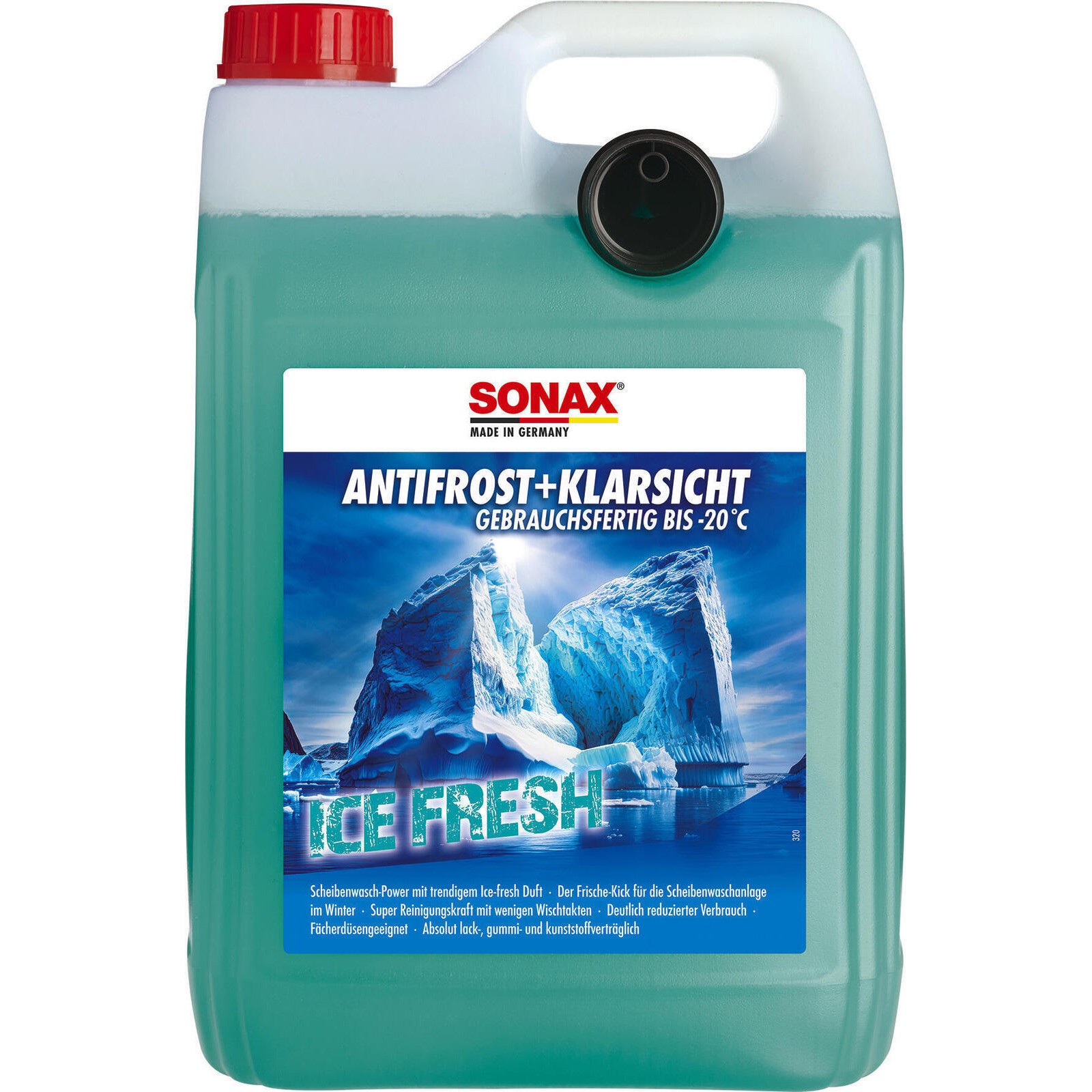 SONAX Frostschutz, Scheibenreinigungsanlage AntiFrost+KlarSicht bis -20 °C Ice-fresh