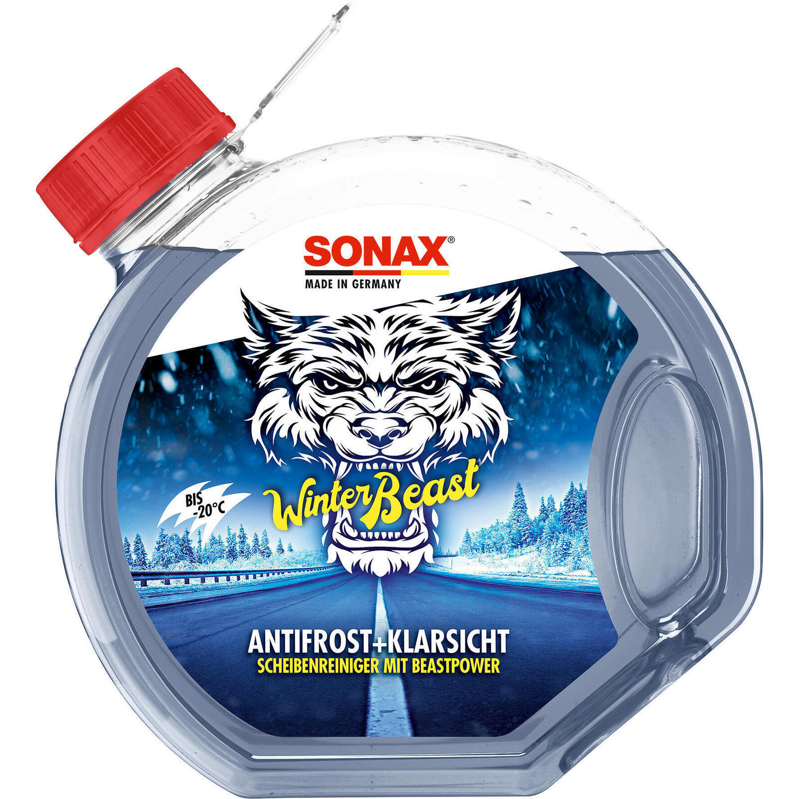 SONAX Frostschutz, Scheibenreinigungsanlage WinterBeast AntiFrost+KlarSicht bis -20 °C