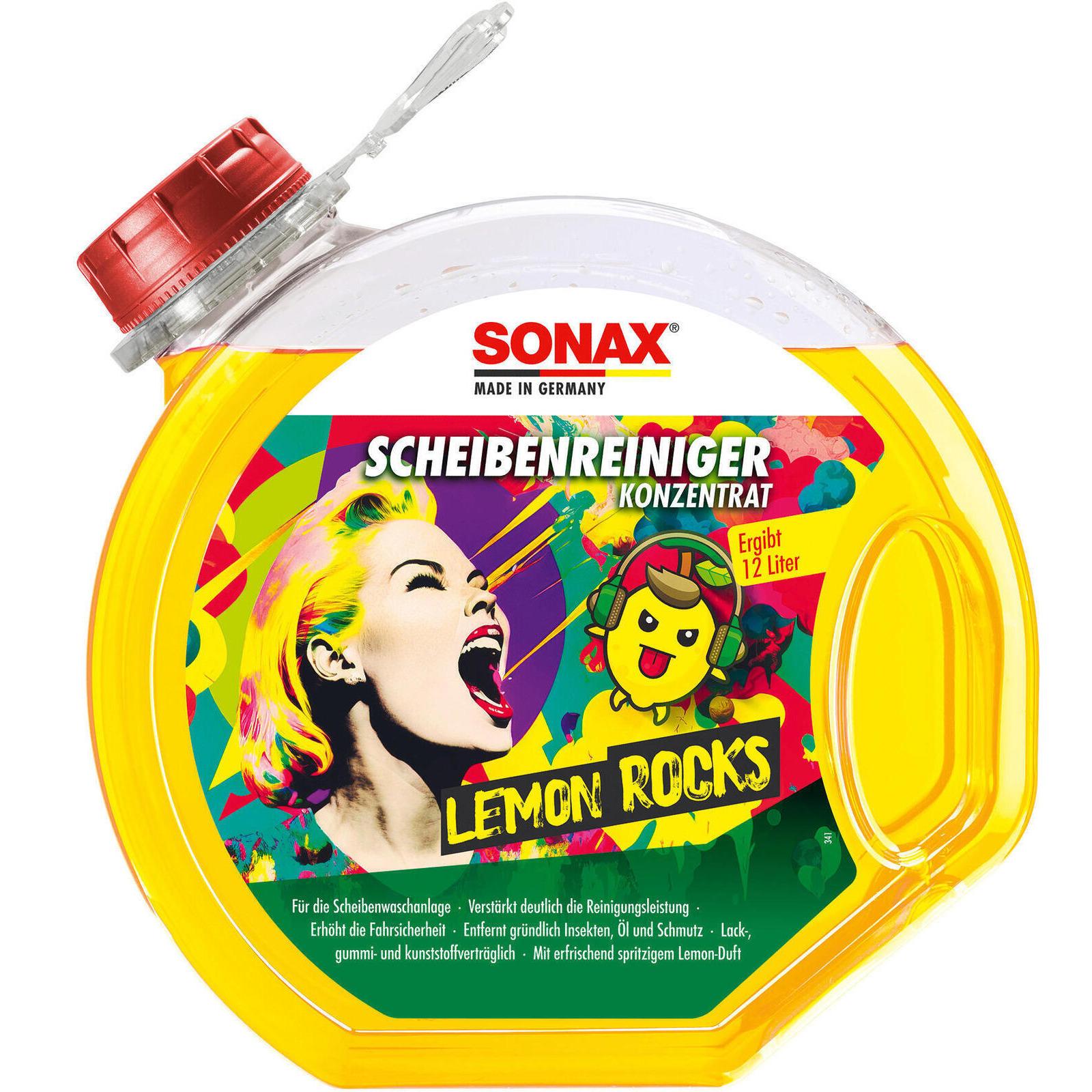 3L SONAX Scheibenreiniger Lemon Rocks Konzentrat