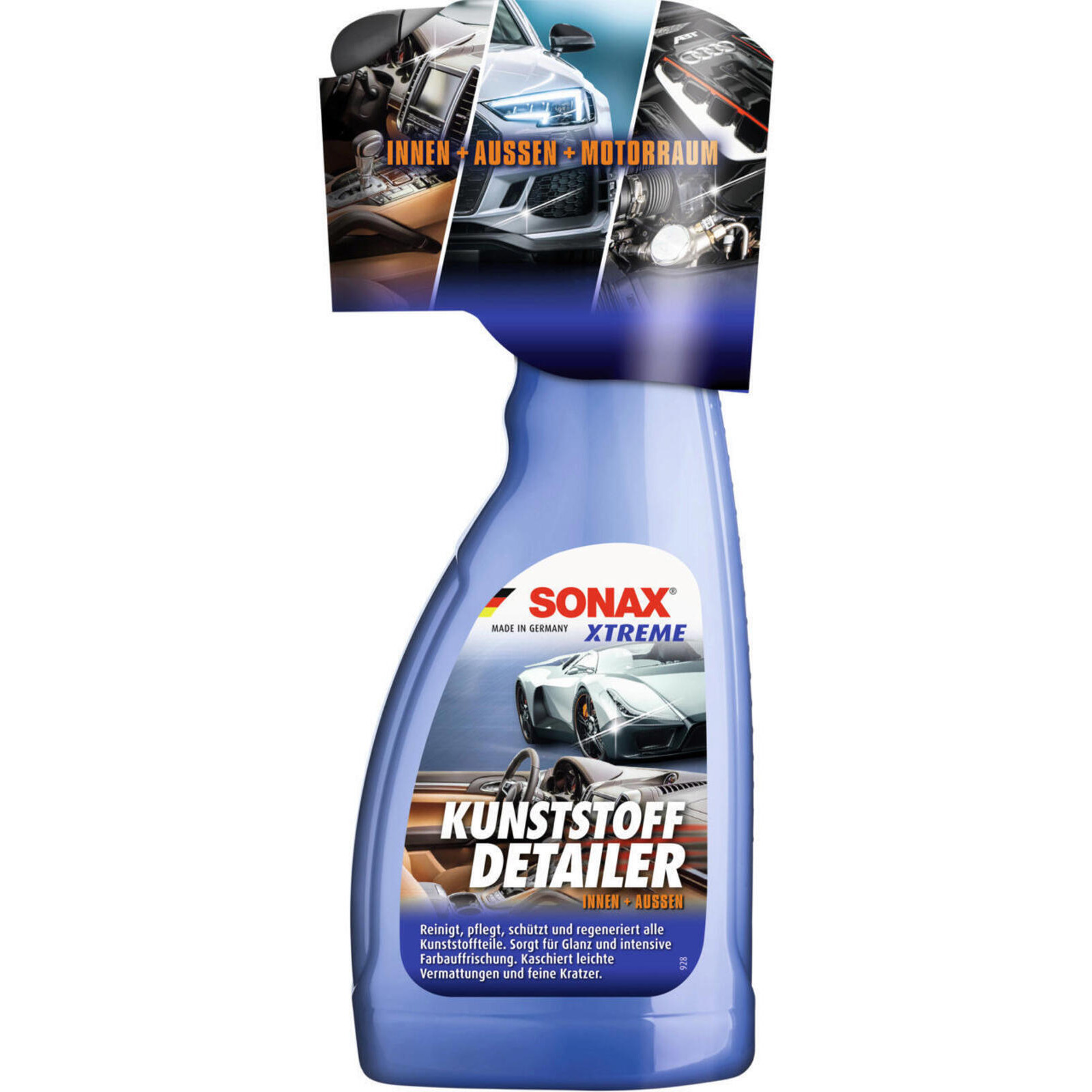 SONAX Synthetic Material Cleaner XTREME Plastic Detailer Interior+Exterior