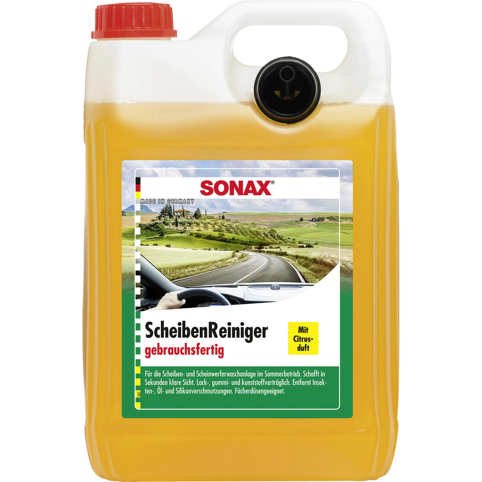 SONAX Cleaner, window cleaning system Windscreen wash ready-to-use lemon