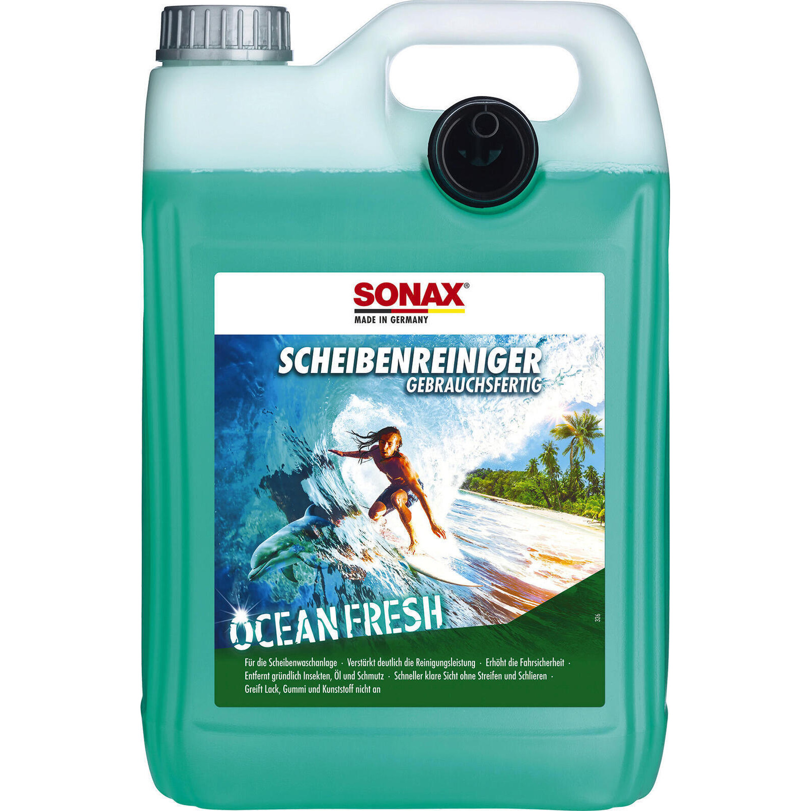 SONAX Cleaner, window cleaning system Windscreen wash ready-to-use Ocean fresh