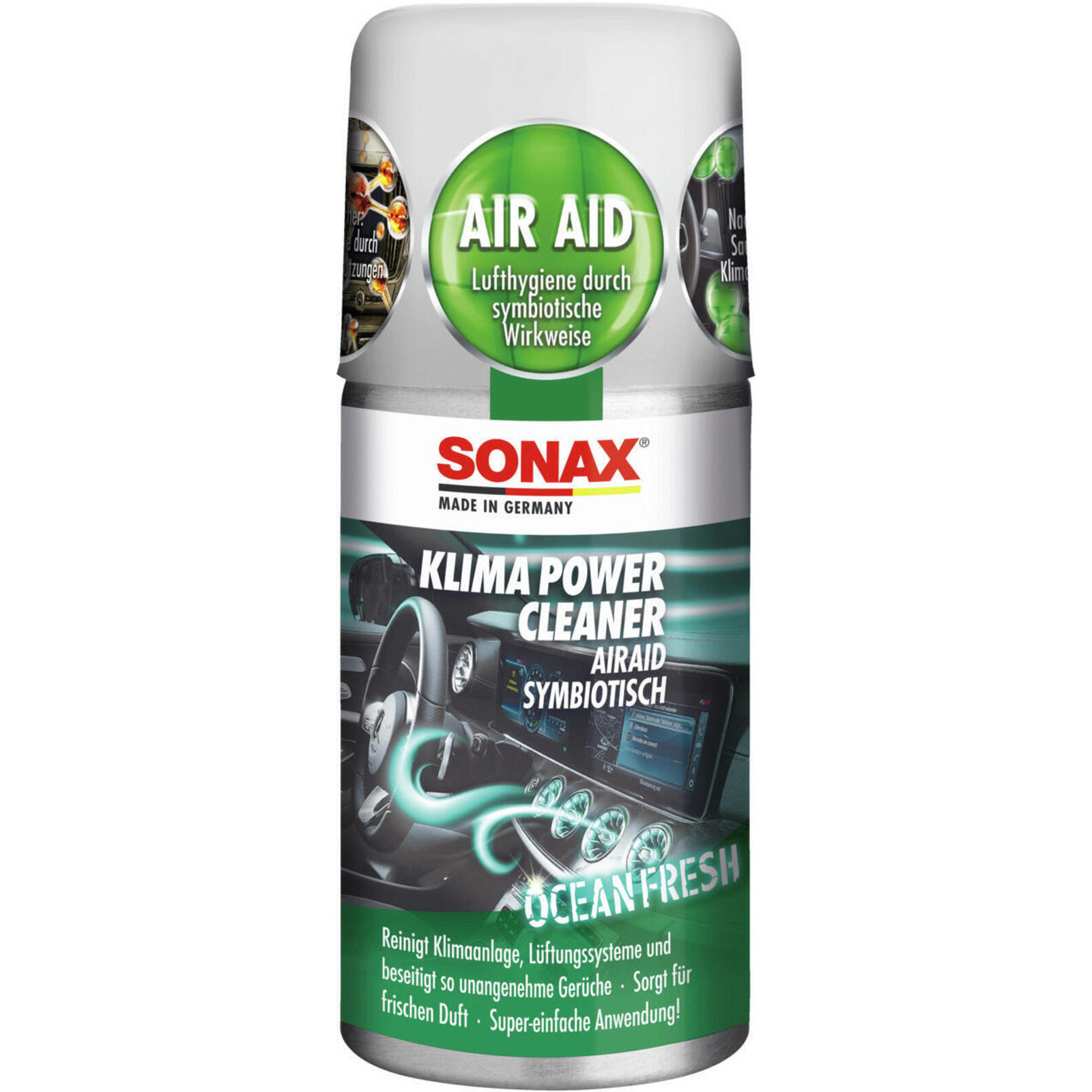 SONAX Air Conditioning Cleaner/-Disinfecter Car A/C cleaner Ocean-fresh