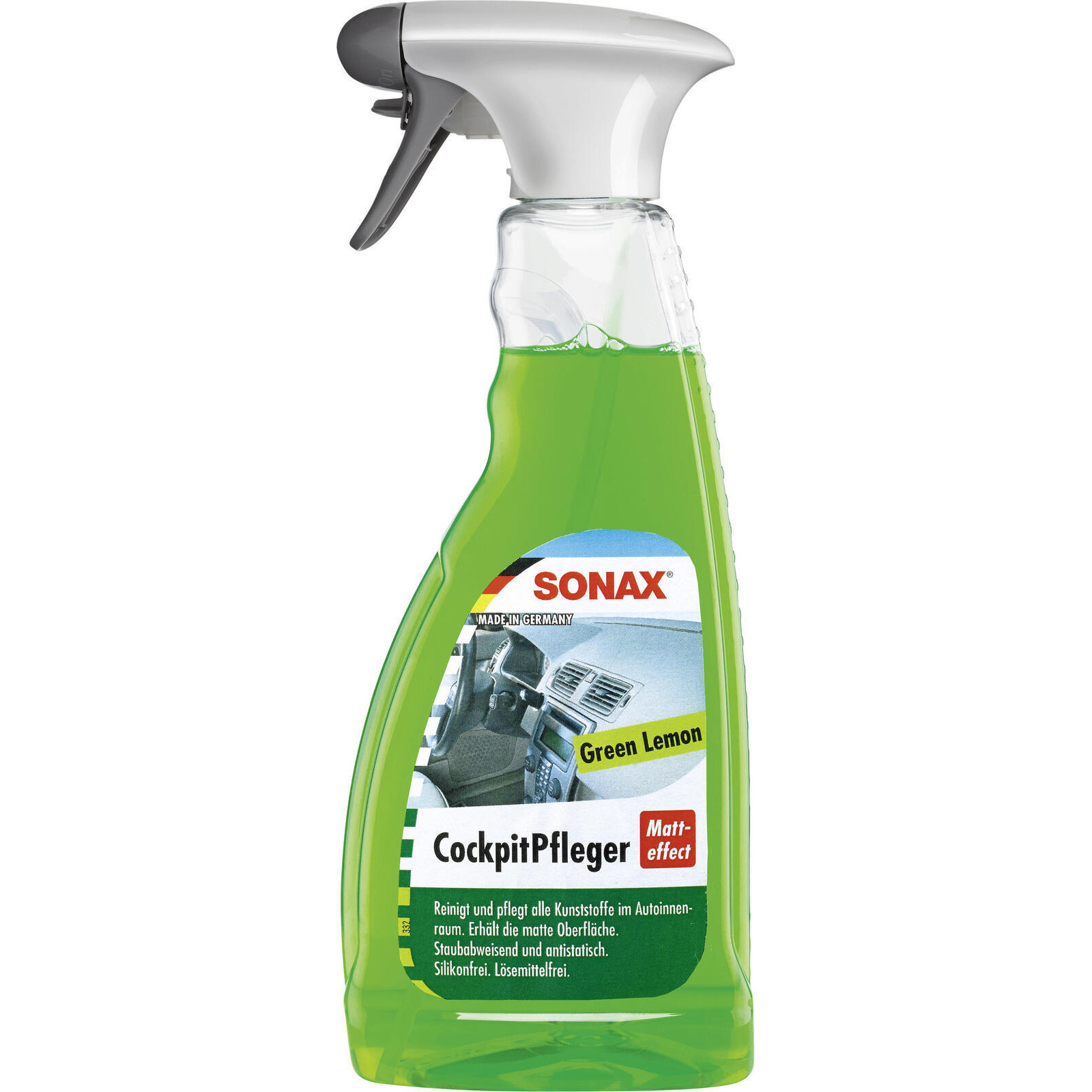 SONAX Kunststoffpflegemittel CockpitPfleger Matteffect Lemon-Fresh