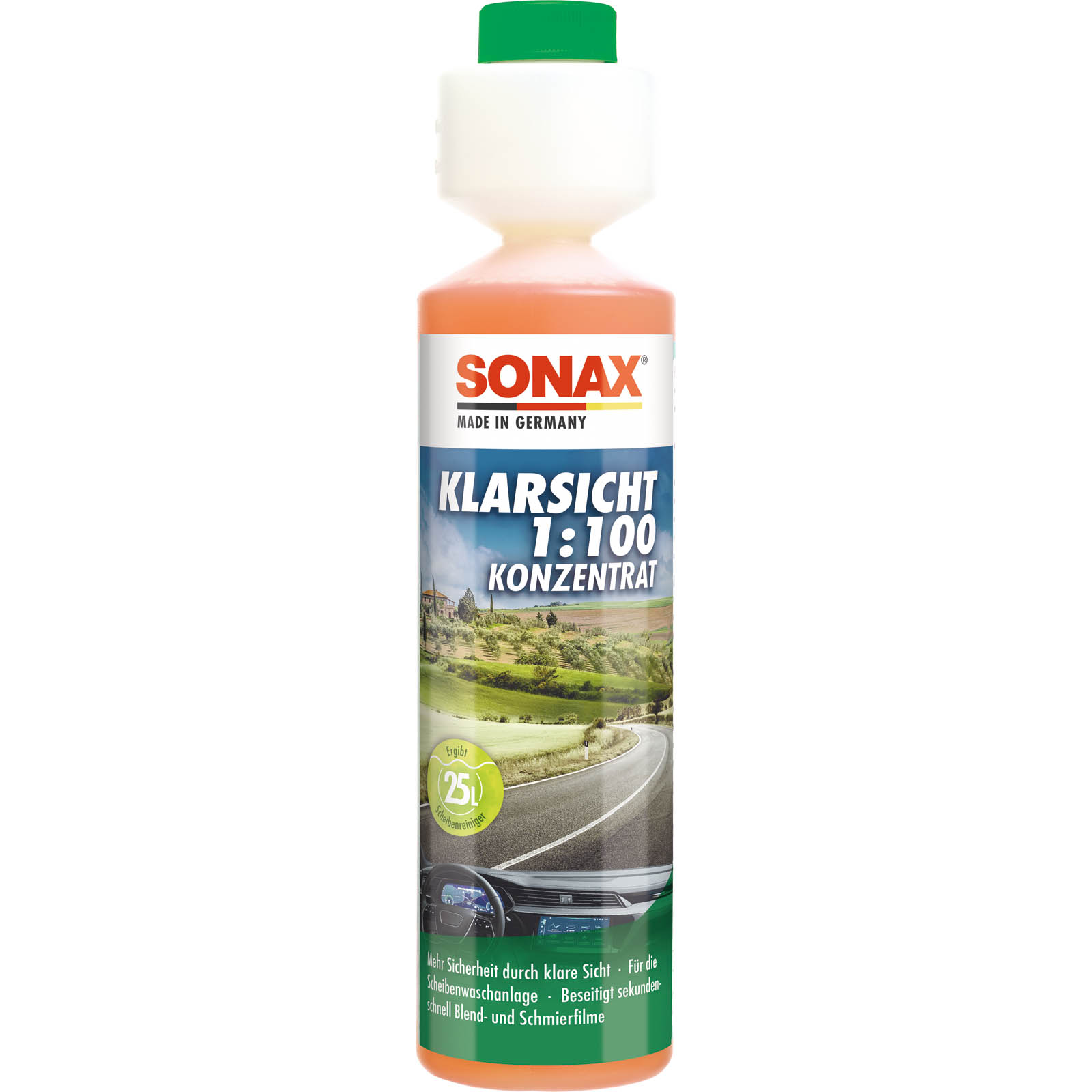 SONAX Cleaner, window cleaning system Clear View 1:100 Concentrate