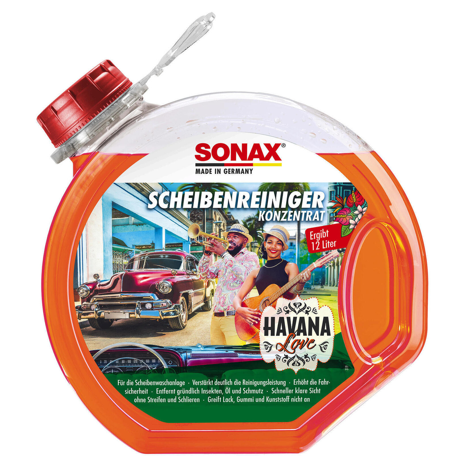 SONAX Cleaner, window cleaning system Windscreen Wash Concentrate Havana Love