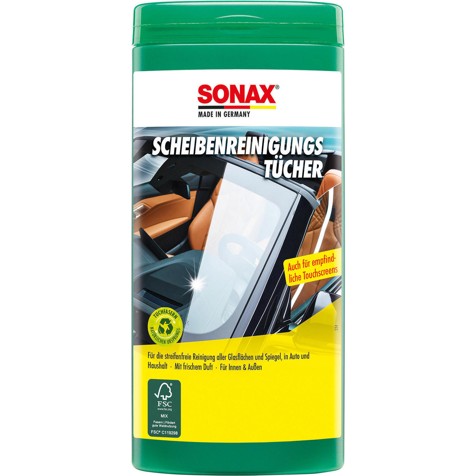 SONAX Reinigungstücher ScheibenReinigungsTücher Box