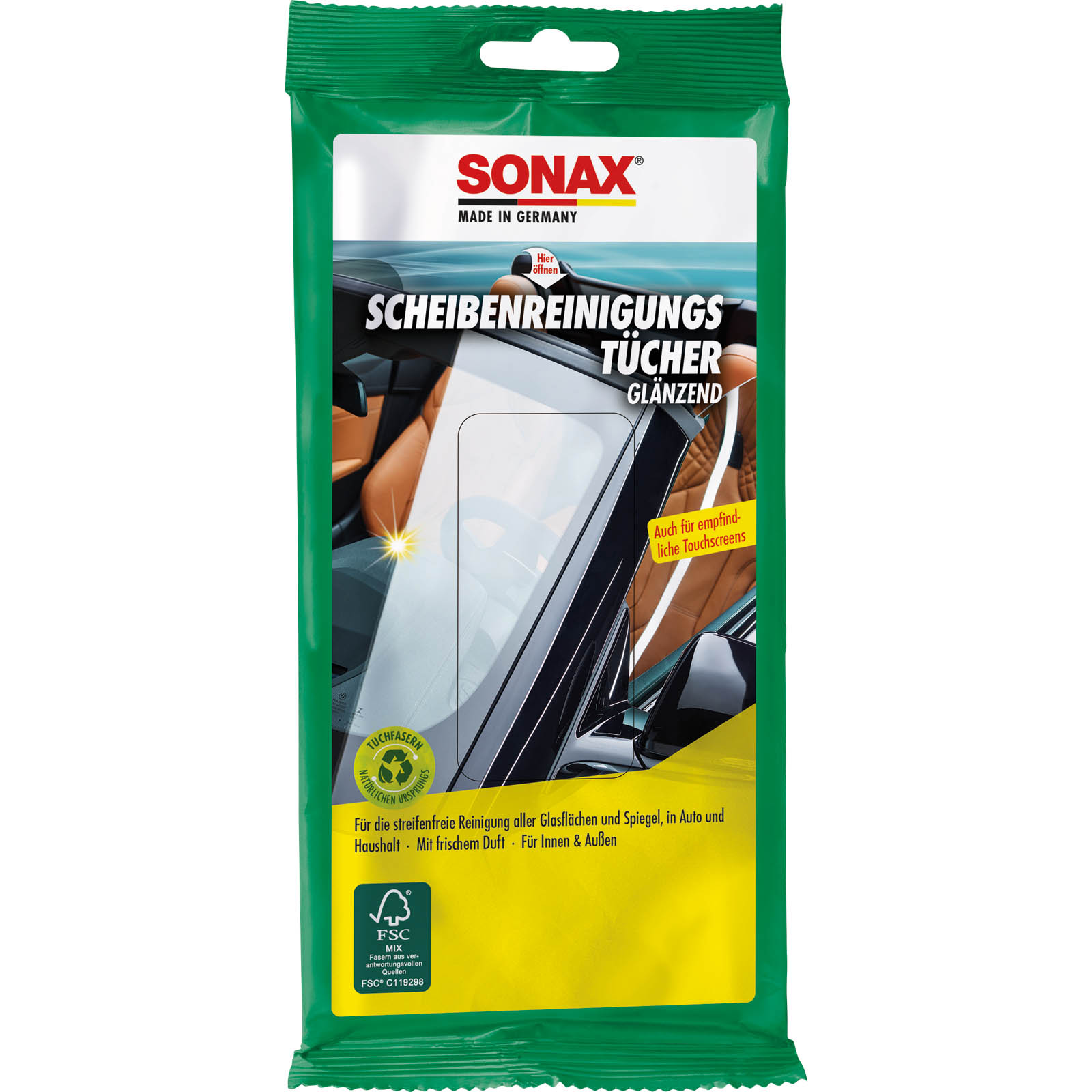 SONAX Cleaning Cloth Glass cleaning wipes
