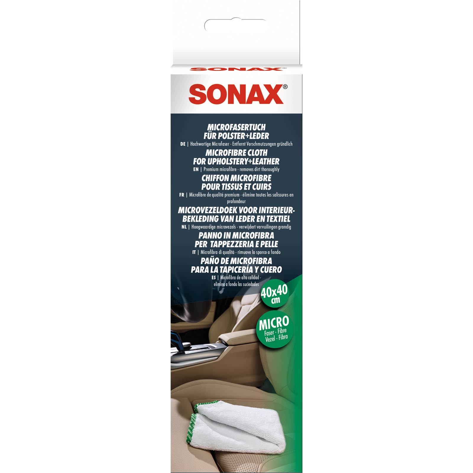 SONAX Reinigungstücher MicrofaserTuch für Polster & Leder