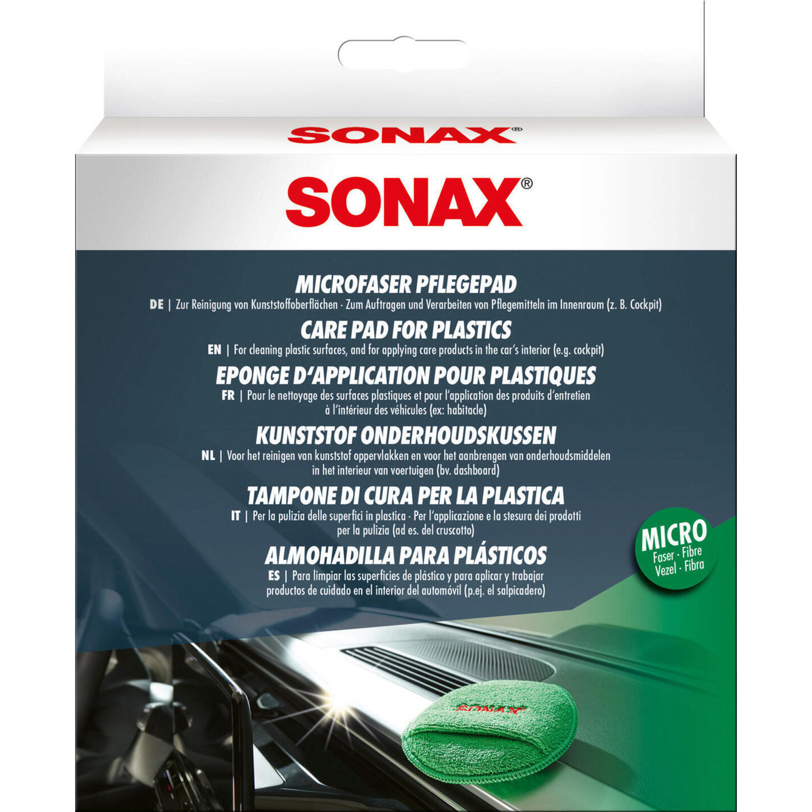 SONAX Sponge Care pad for plastics